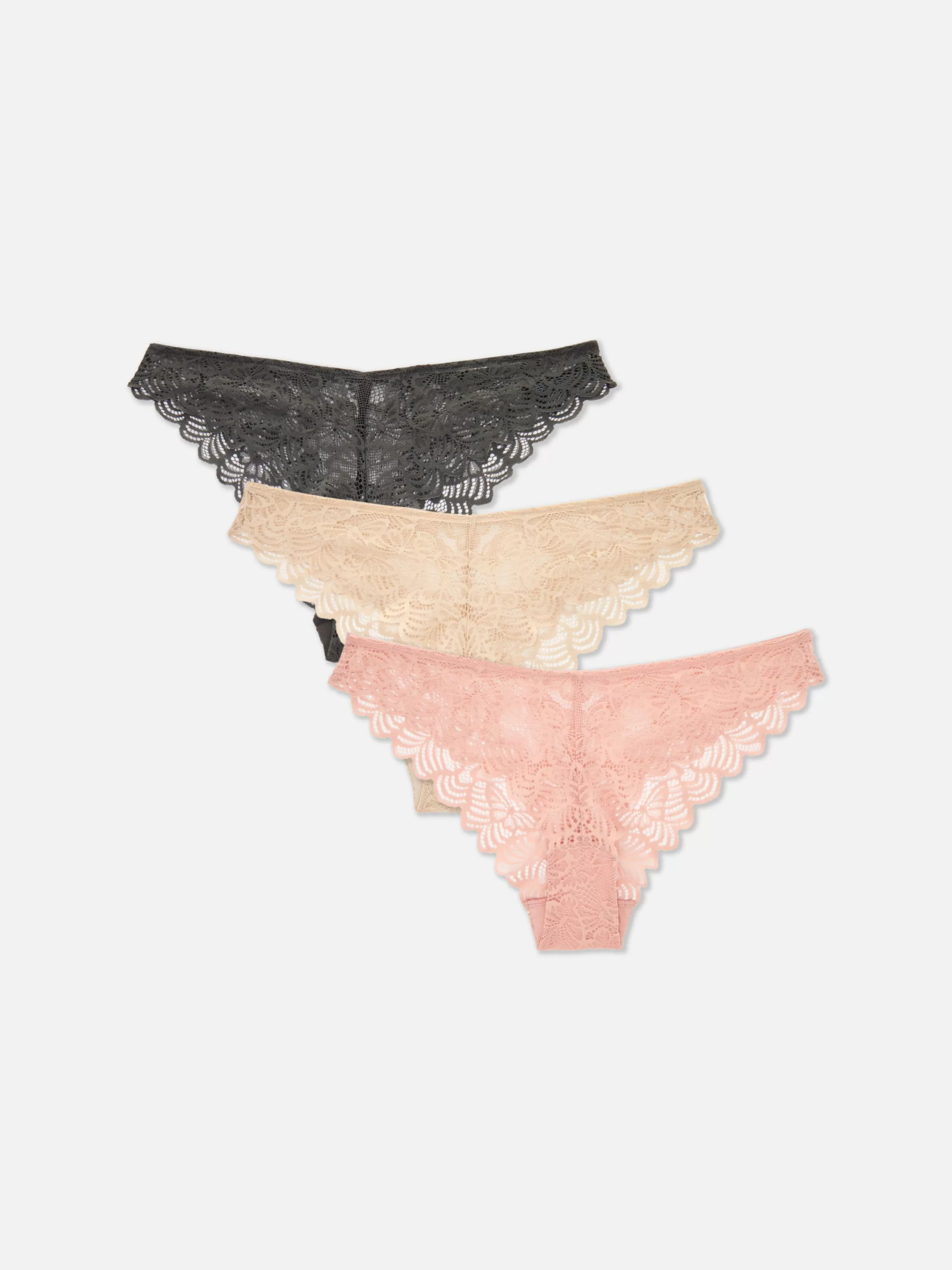 Primark Ondergoed^Kanten Brazilian Slips, Set Van 3