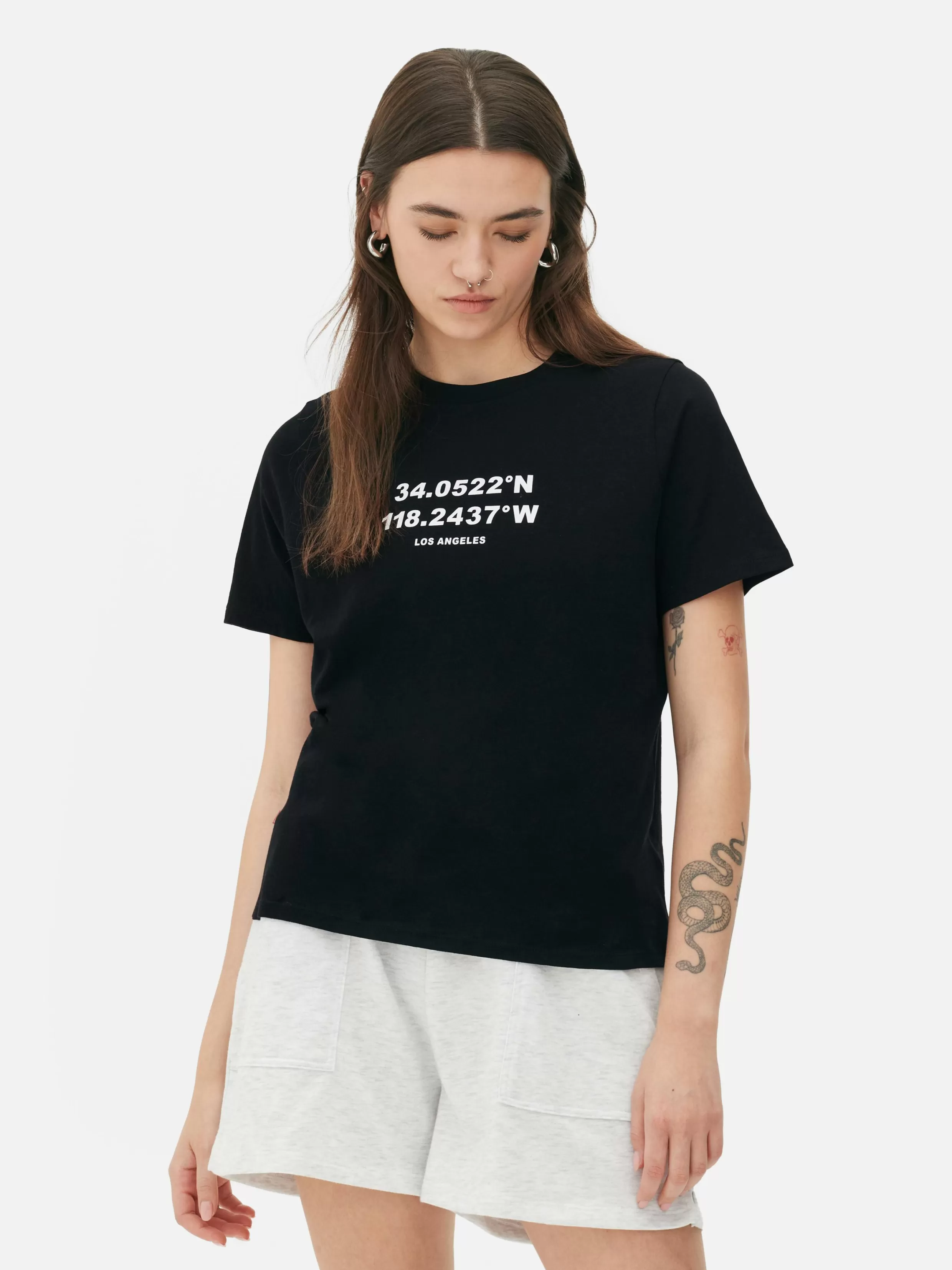 Primark Tops En T-Shirts^Katoenen T-shirt Met Print