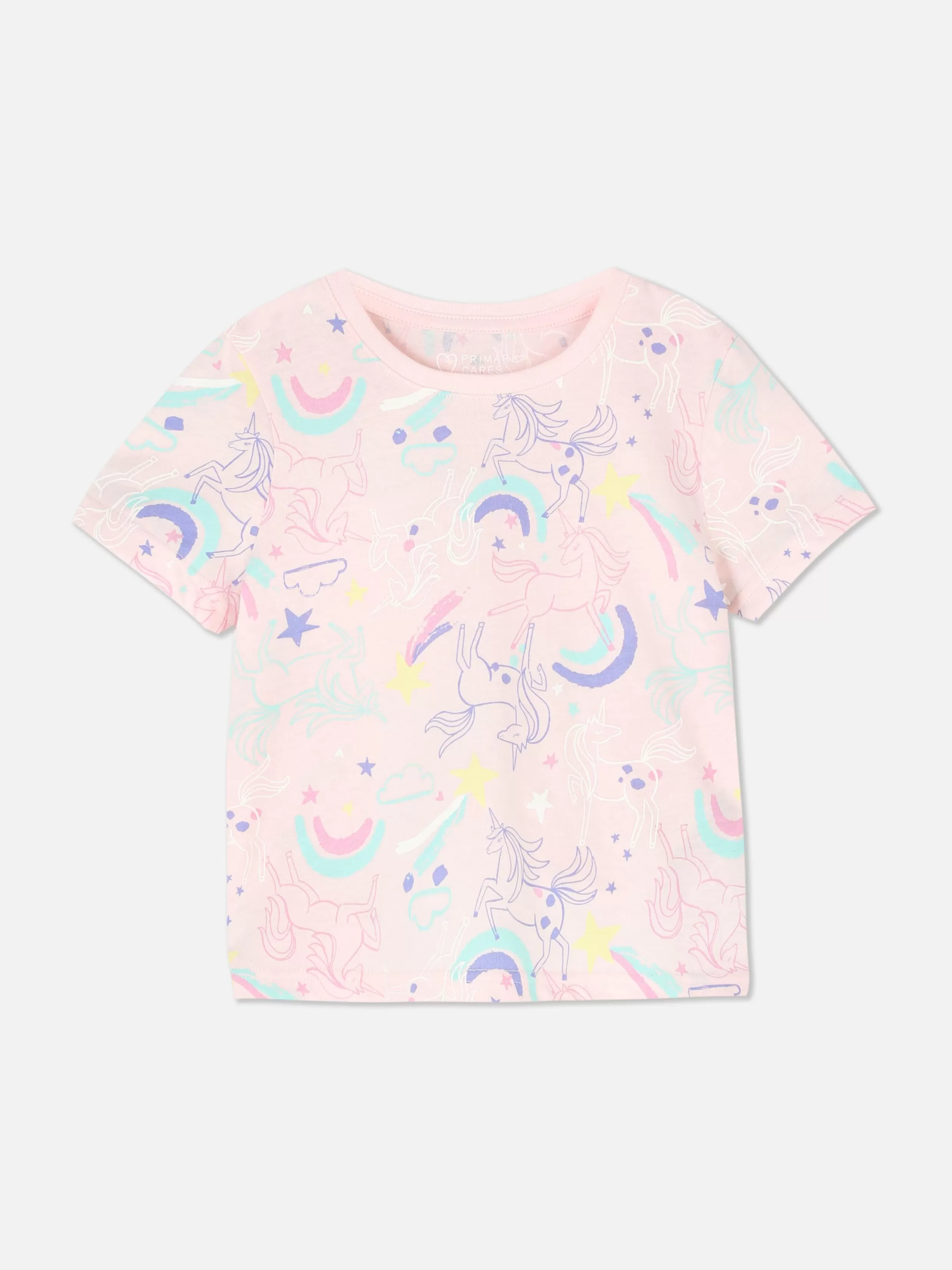 Primark Tops En T-Shirts^Kleurrijk T-shirt Met Eenhoornprint