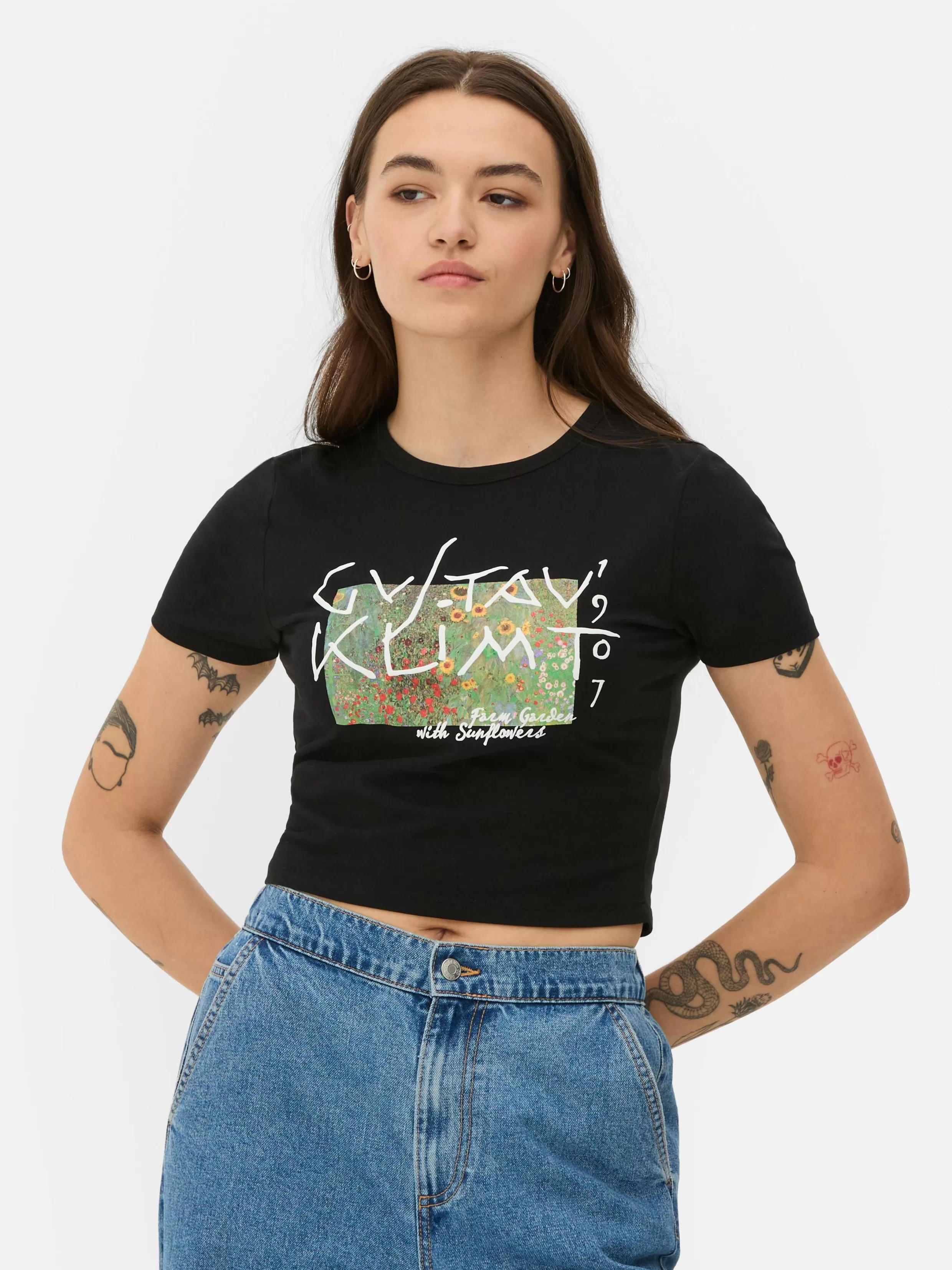 Primark Tops En T-Shirts^Kort T-shirt Gustav Klimt