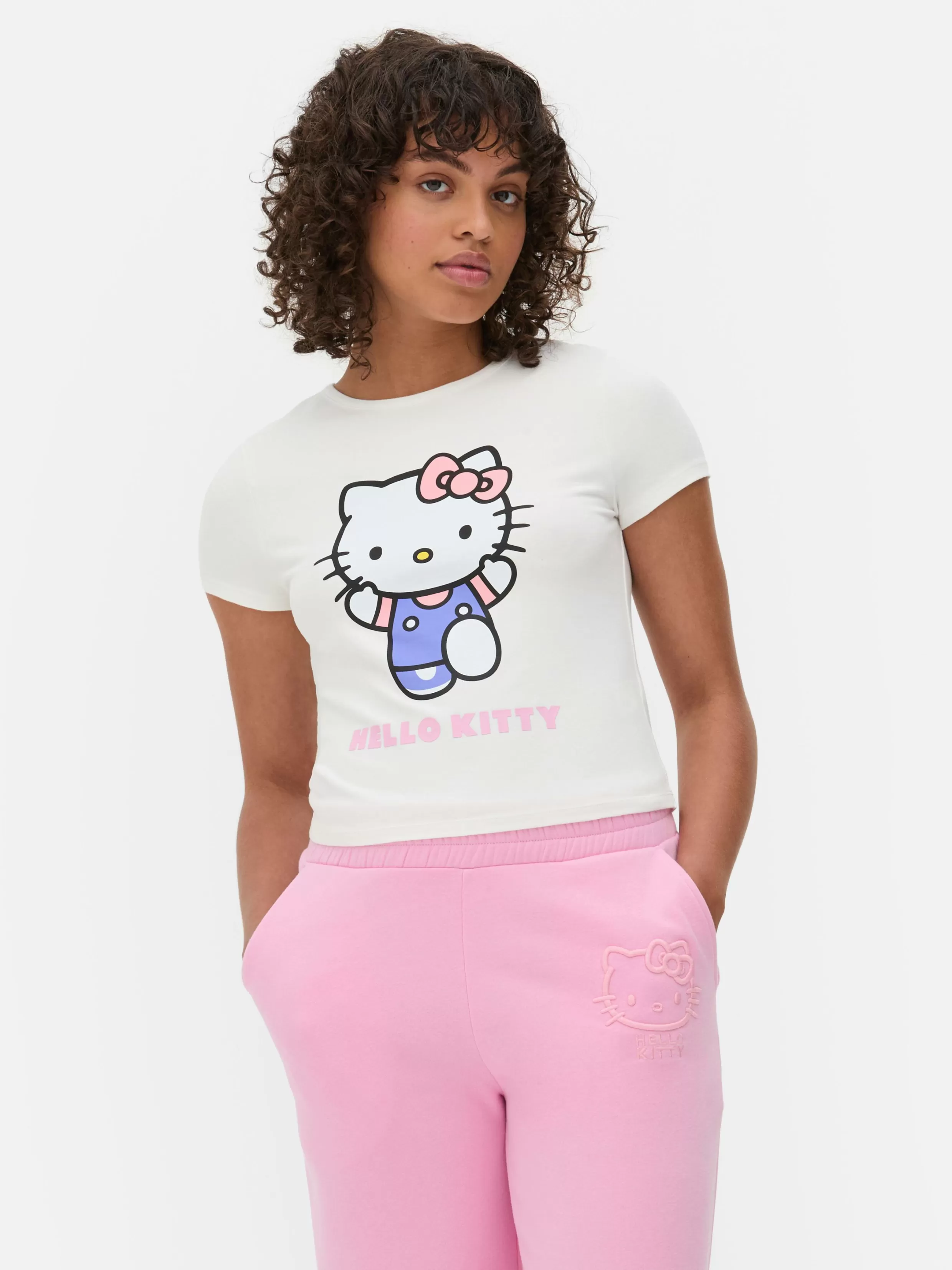 Primark Tops En T-Shirts^Kort T-shirt Met Print Hello Kitty