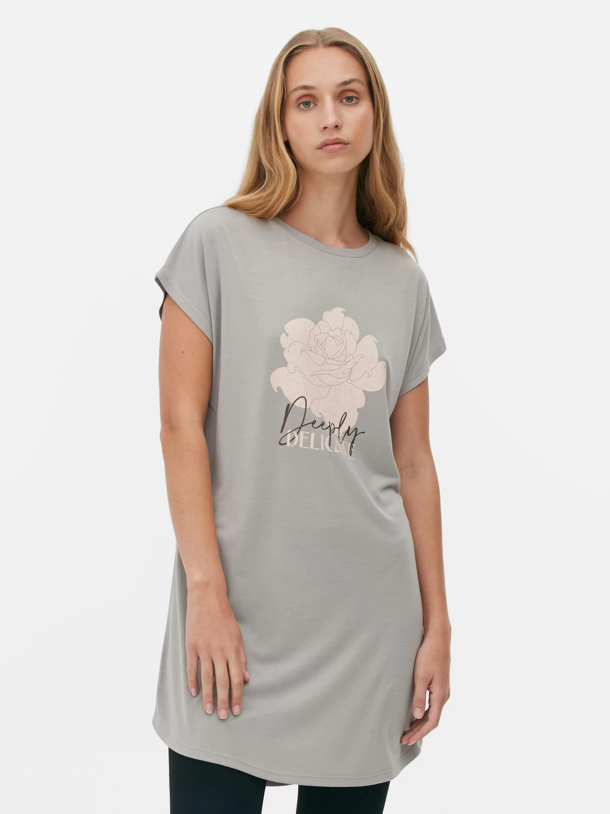 Primark Tops En T-Shirts^Lang T-shirt Met Ronde Hals