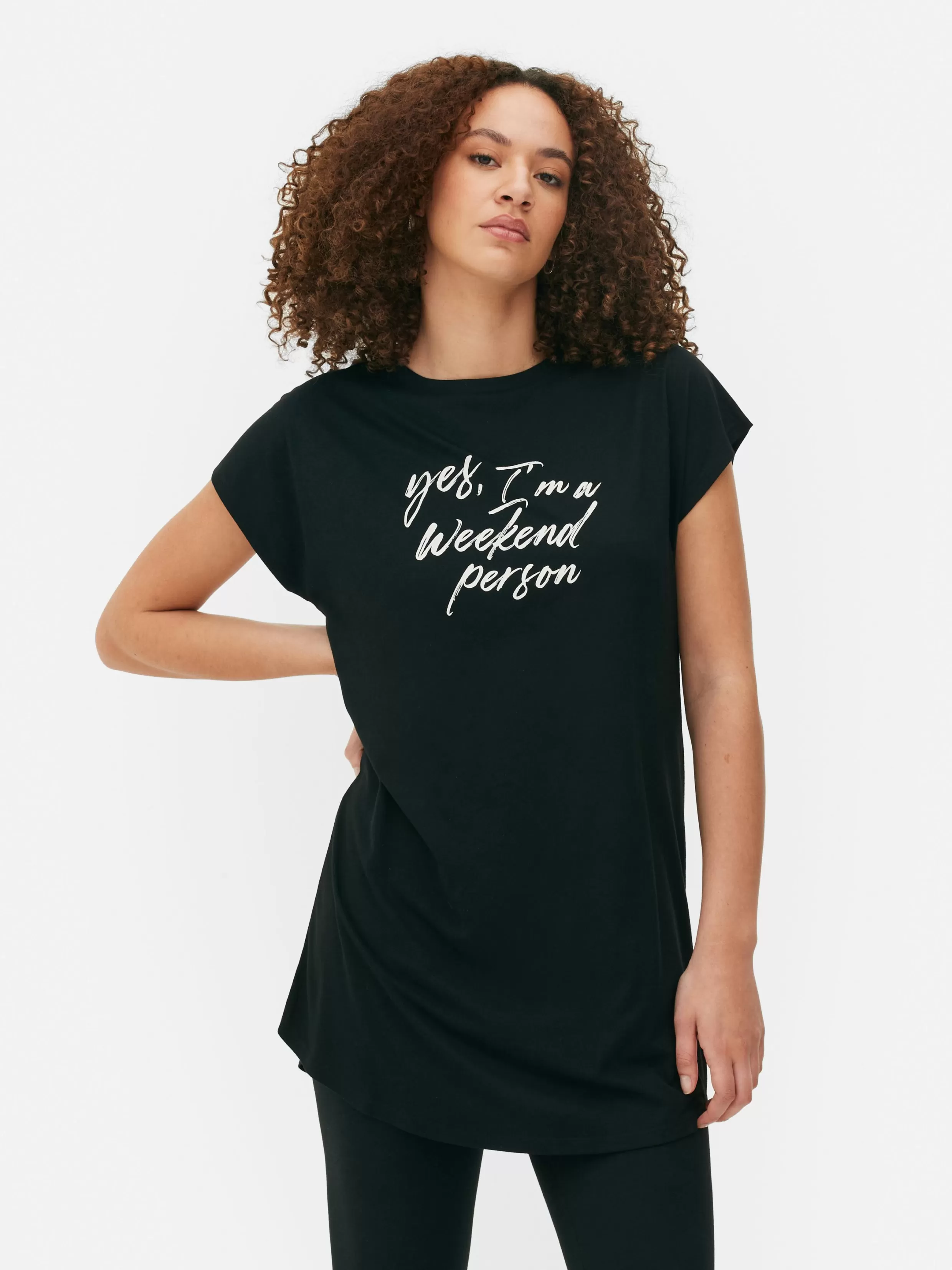 Primark Tops En T-Shirts^Lang T-shirt Met Ronde Hals