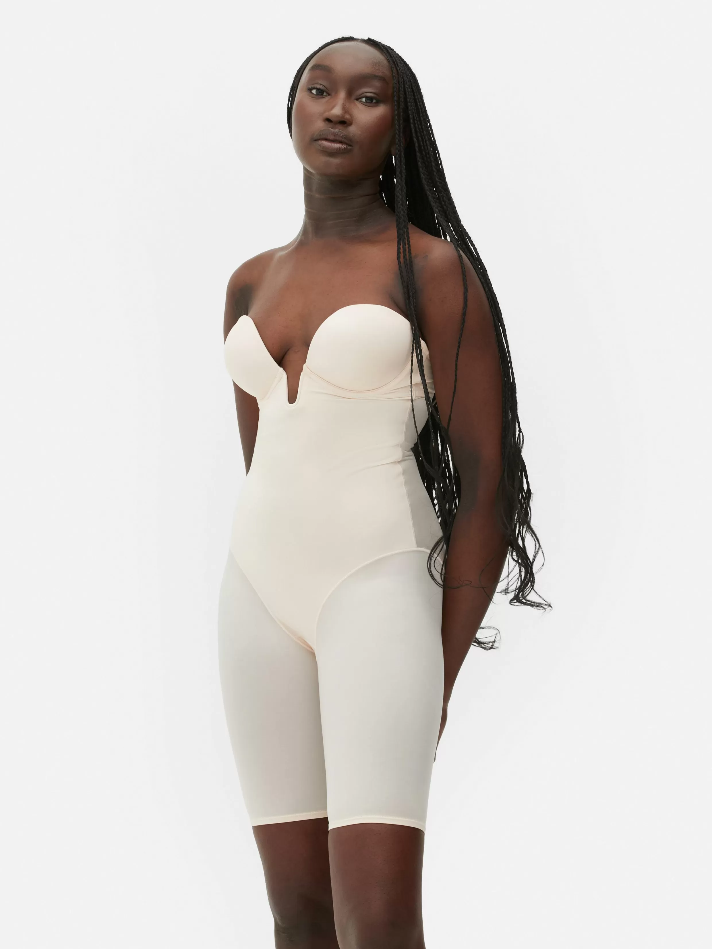 Primark Shapewear^Lange, Diep Uitgesneden Shapewear Bodysuit