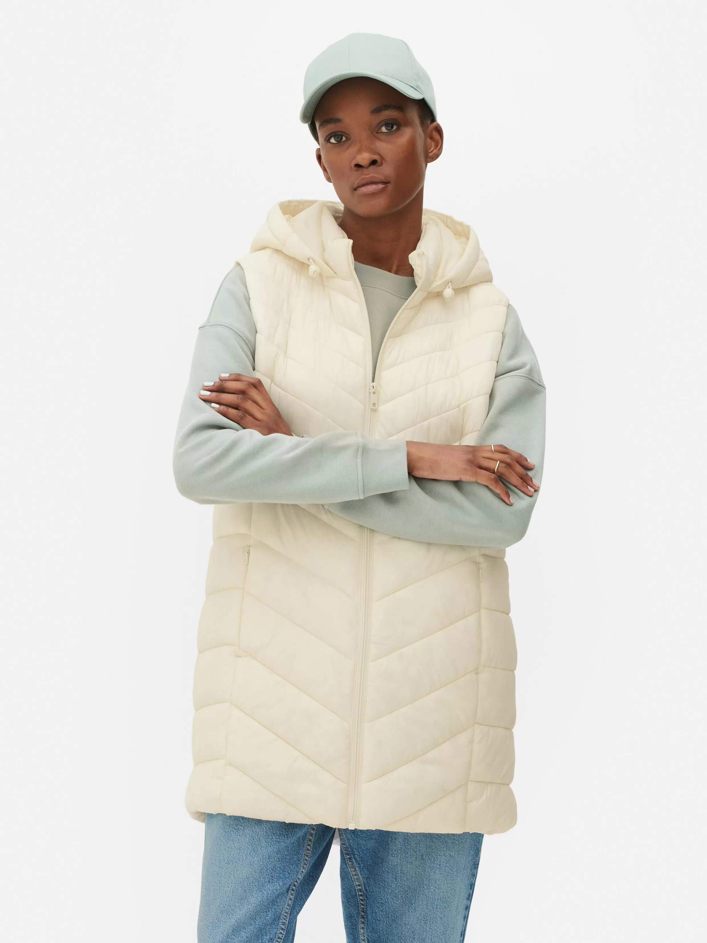 Primark Jassen En Jacks^Lange Doorgestike Bodywarmer