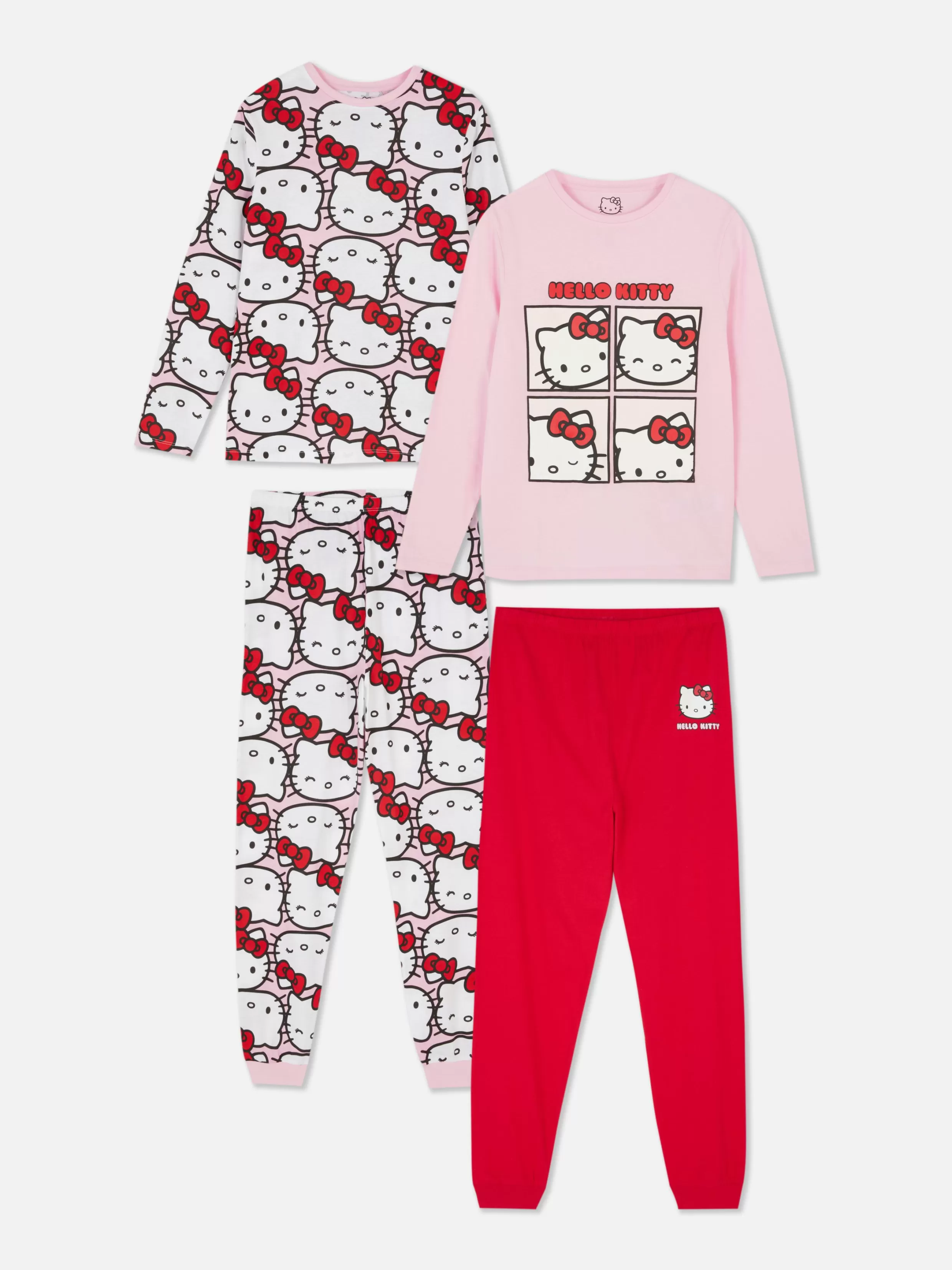 Primark Pyjama'S En Nachtkleding^Lange Pyjama Hello Kitty, Set Van 2