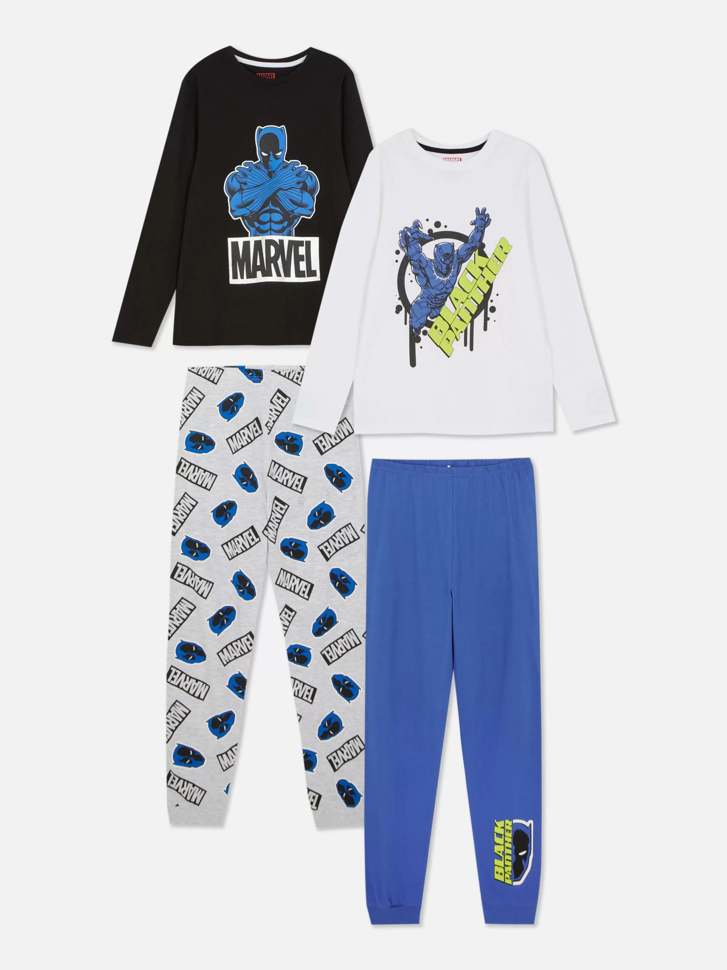 Primark Pyjama'S En Nachtkleding^Lange Pyjama Marvel Black Panther, 2 Stuks