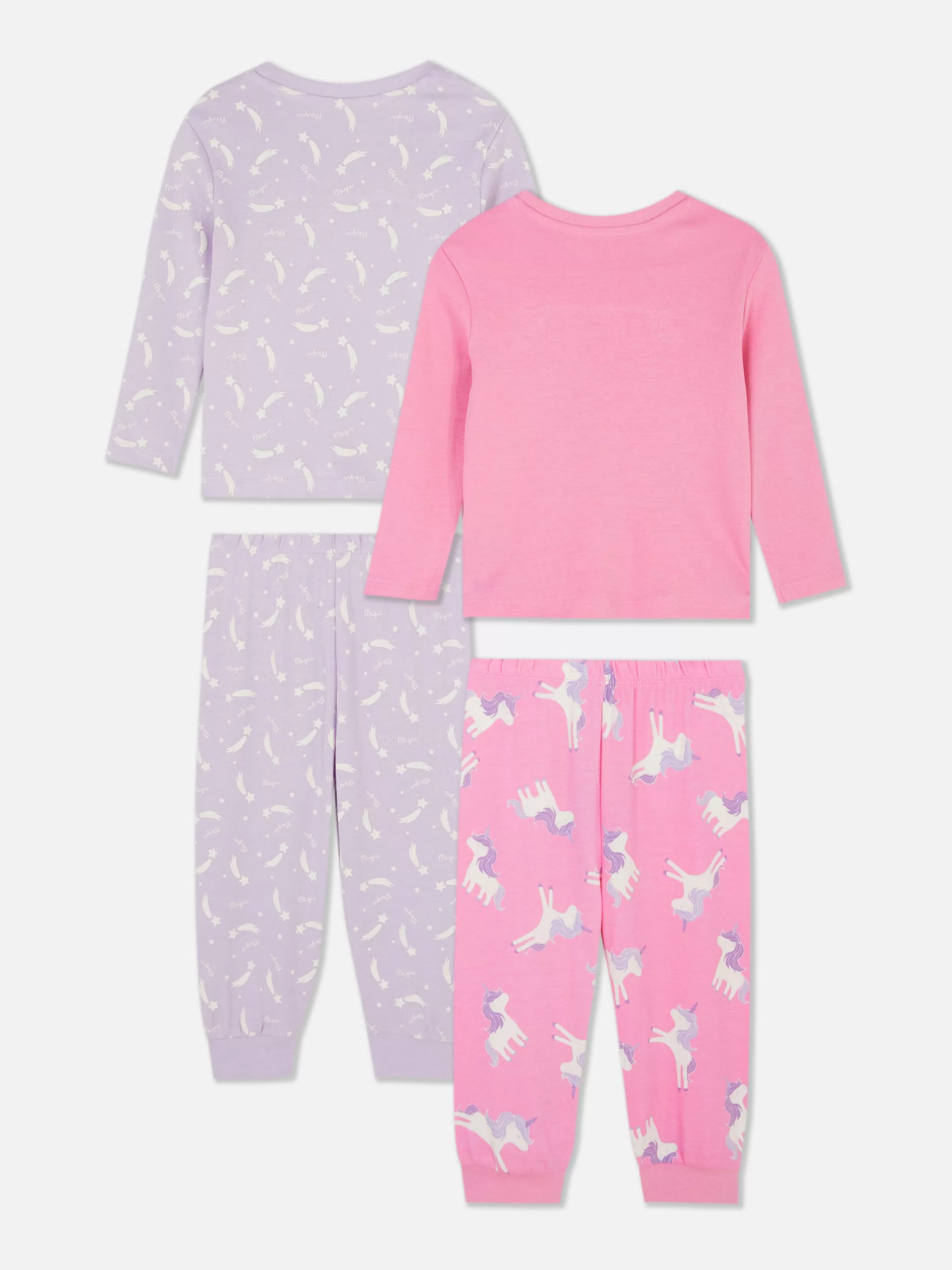 Primark Pyjama'S En Nachtkleding^Lange Pyjama Met Verschillende Prints, Set Van 2