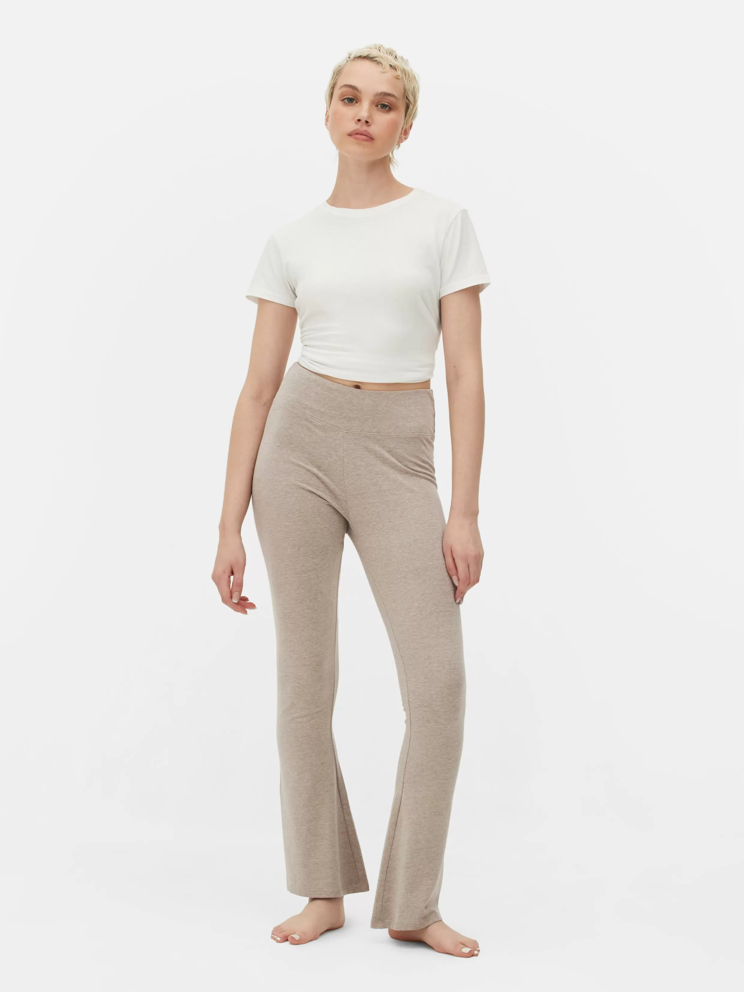 Primark Broeken En Leggings^Legging Met Hoge Taille En Wijd Uitlopende Pijpen