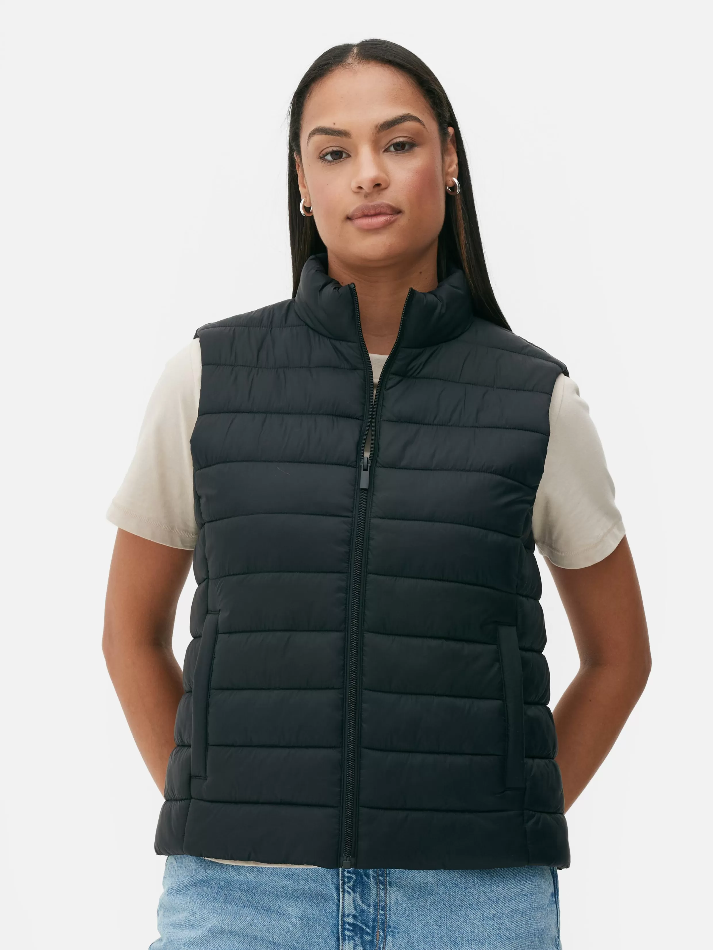 Primark Jassen En Jacks^Lichtgewicht Bodywarmer Met Opstaande Kraag