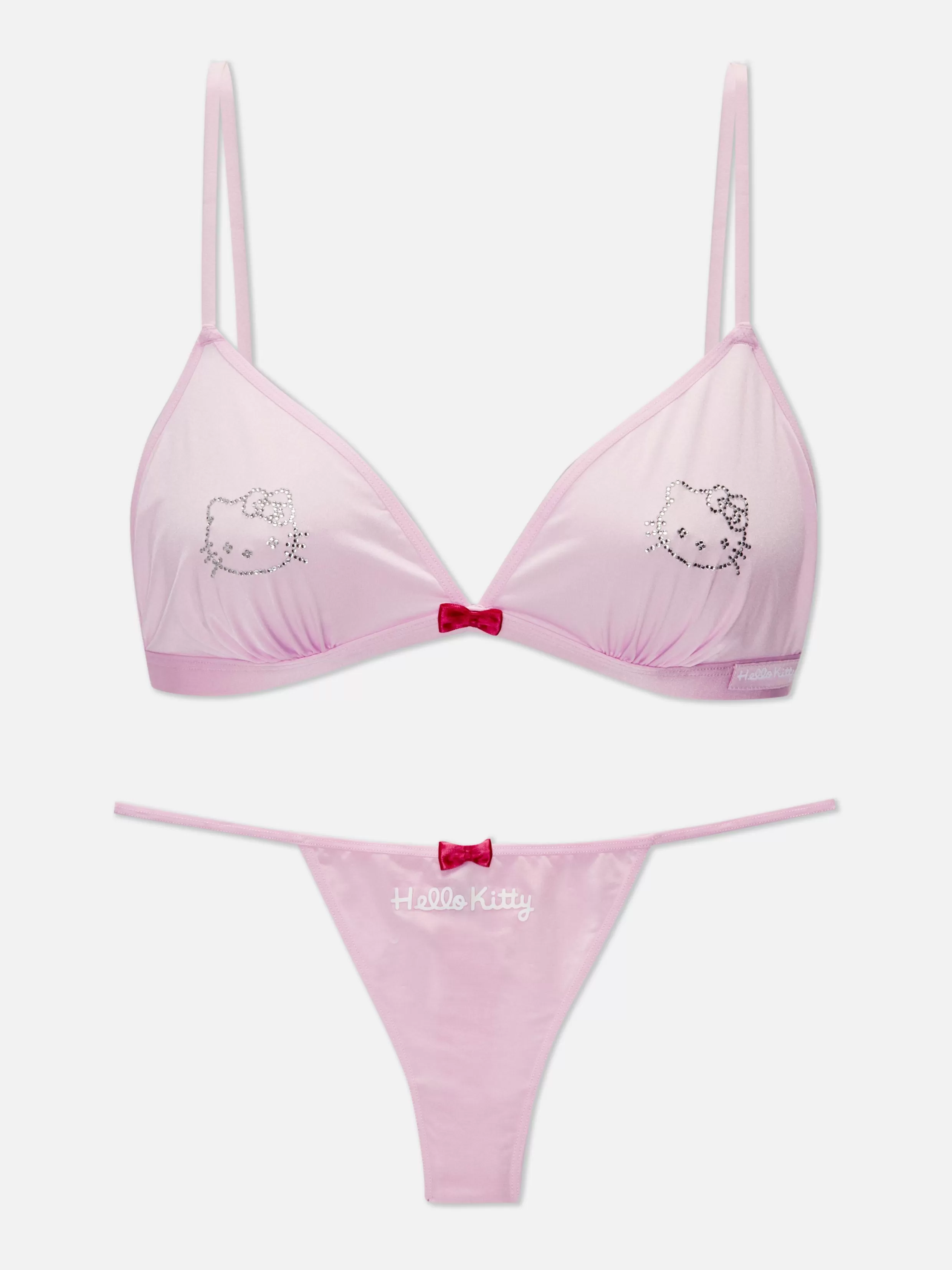 Primark Lingeriesets^Lingerieset Van Beha En String Met Stras Hello Kitty