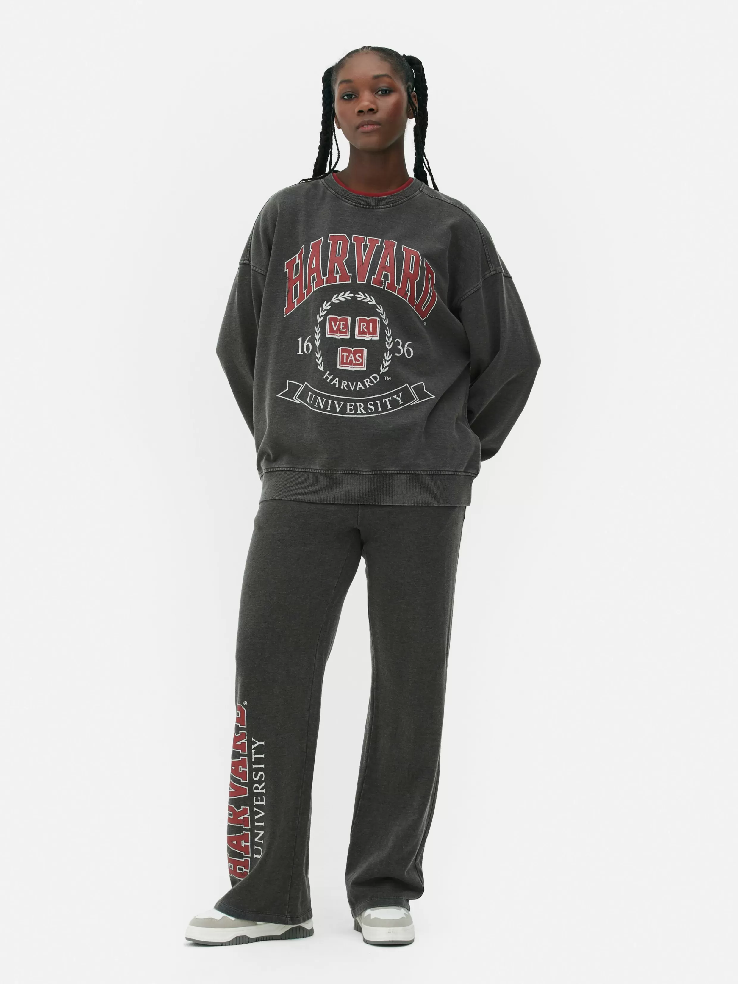 Primark Hoodies En Sweatshirts^Matchend Sweatshirt Met Acid Wash Harvard