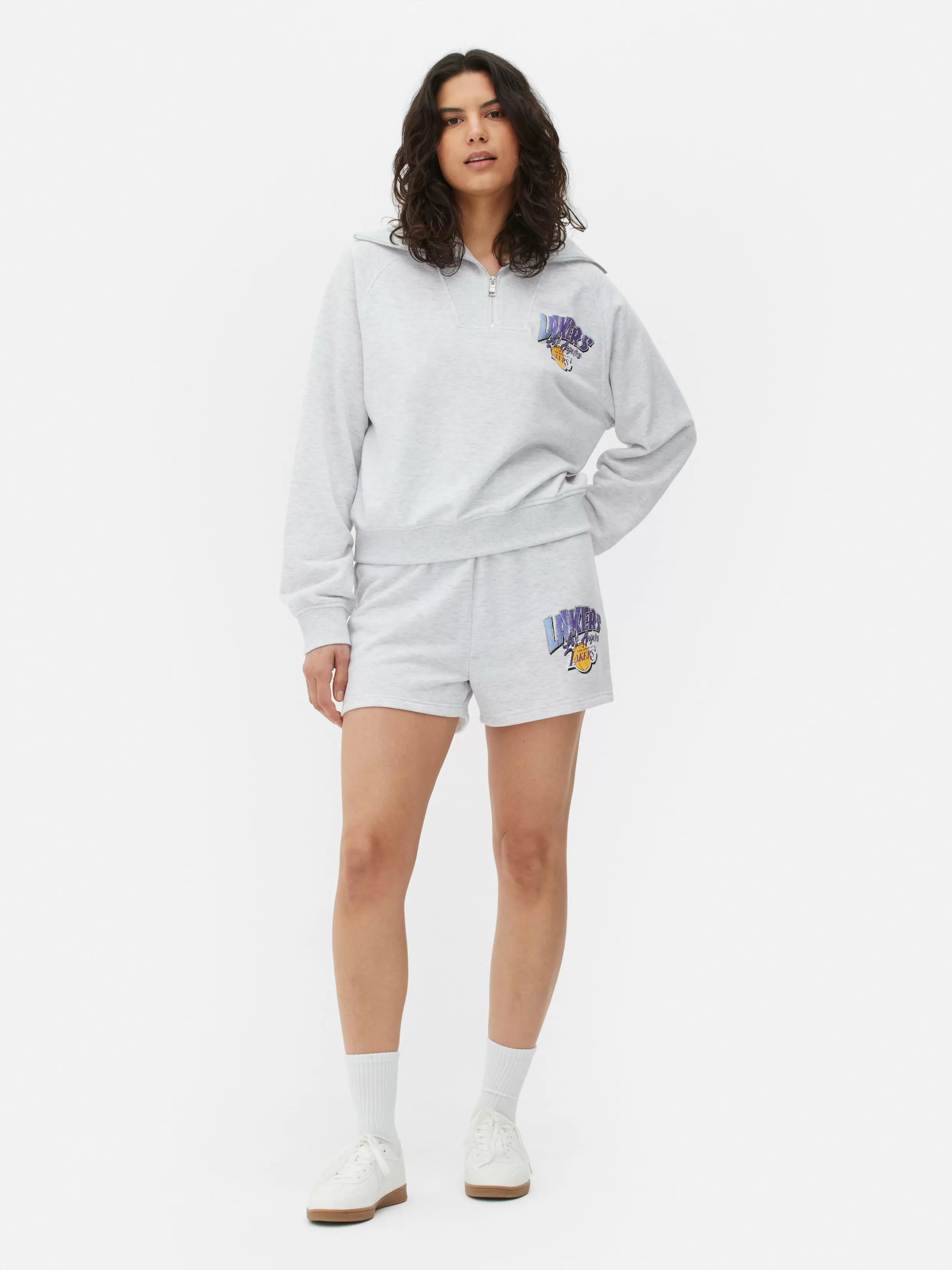 Primark Hoodies En Sweatshirts^Matchend Sweatshirt Met Halve Rits NBA LA Lakers