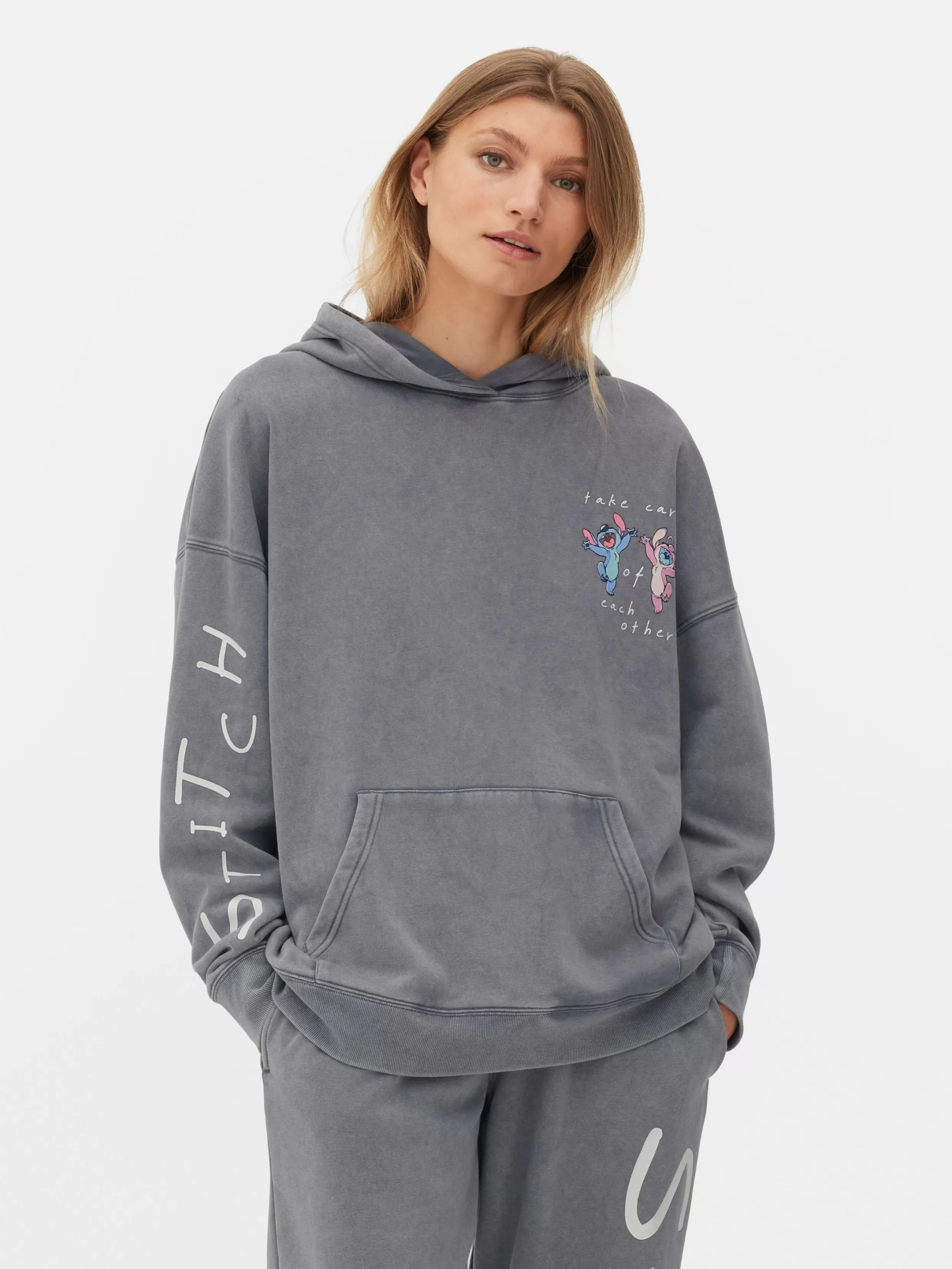 Primark Hoodies En Sweatshirts^Matchende Pulloverhoodie Disney's Stitch & Angel