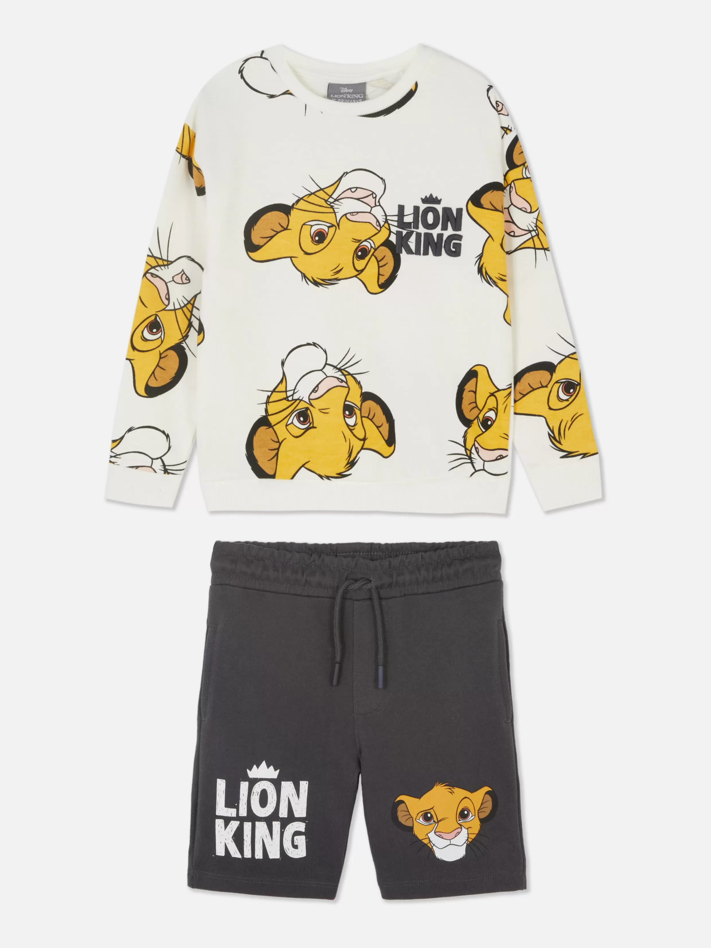 Primark Sets En Outfits^Matchende Set Sweatshirt En Short Disney's Simba