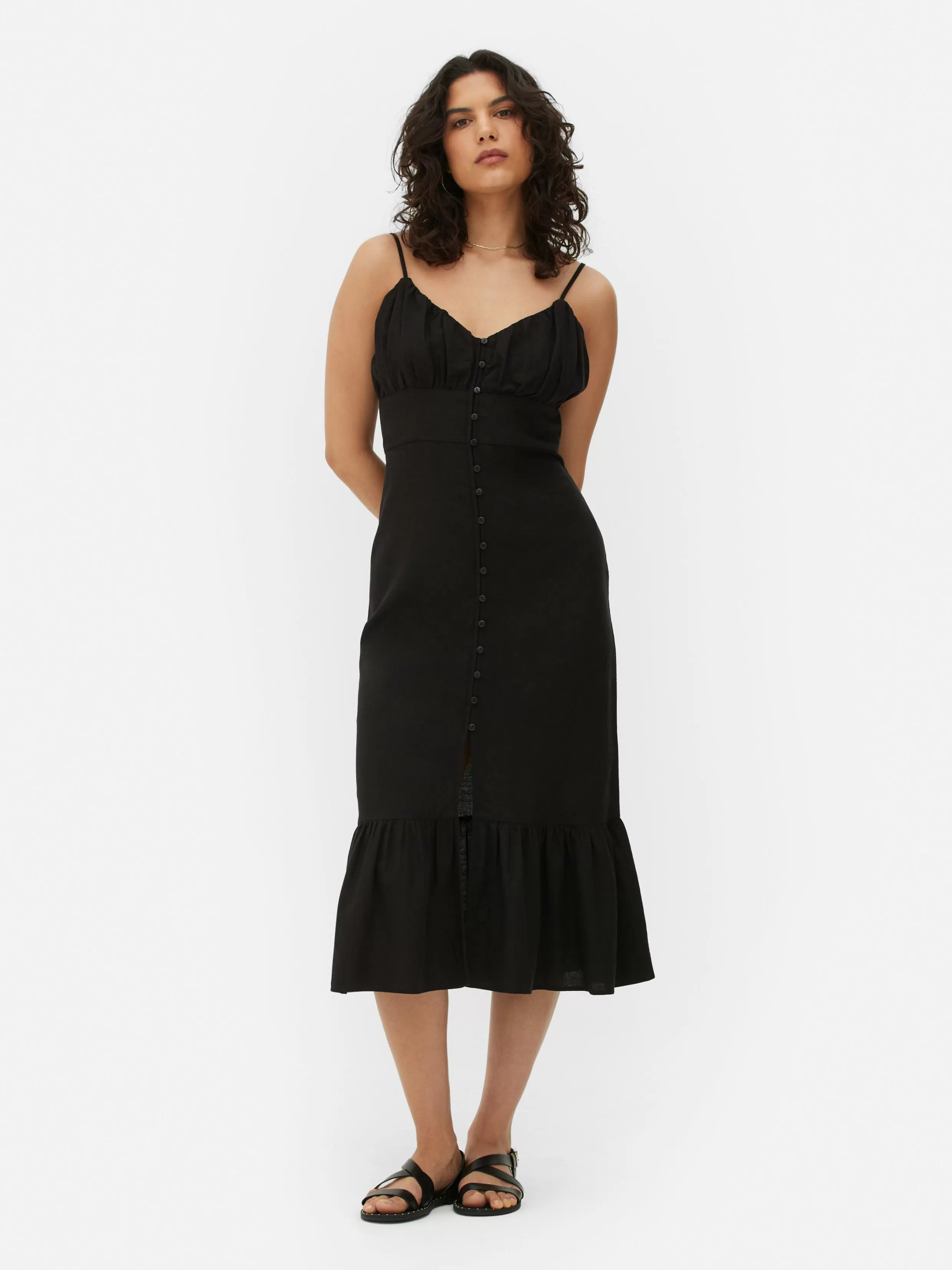 Primark Jurken^Midi-slipdress Met Knopen