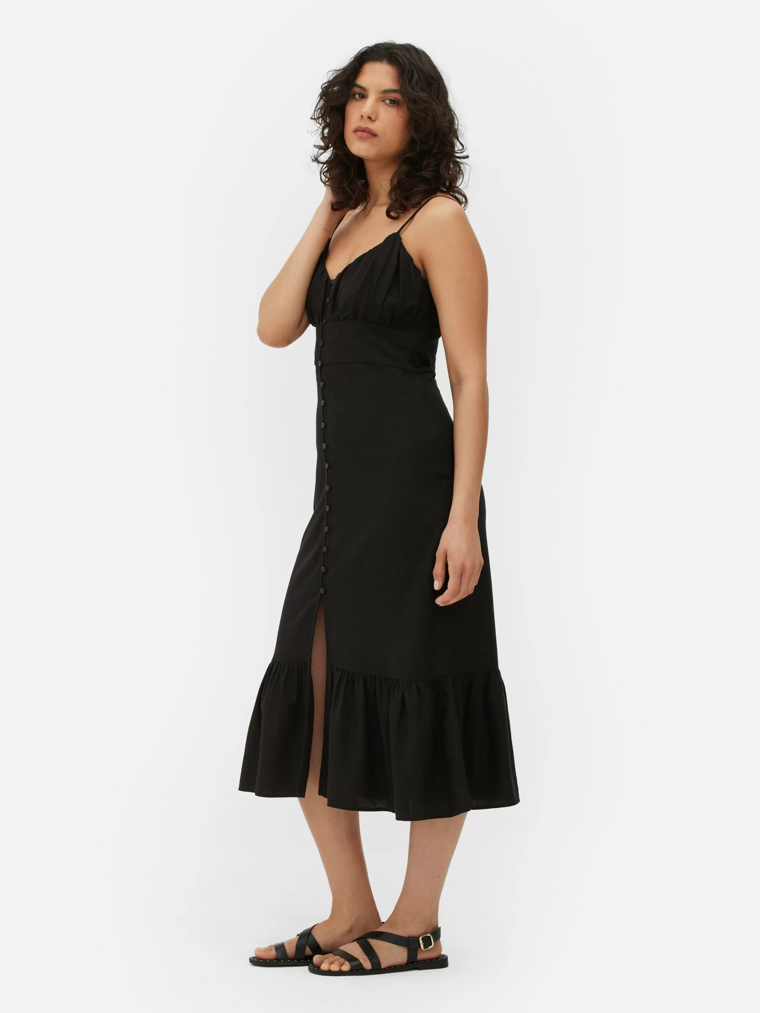 Primark Jurken^Midi-slipdress Met Knopen