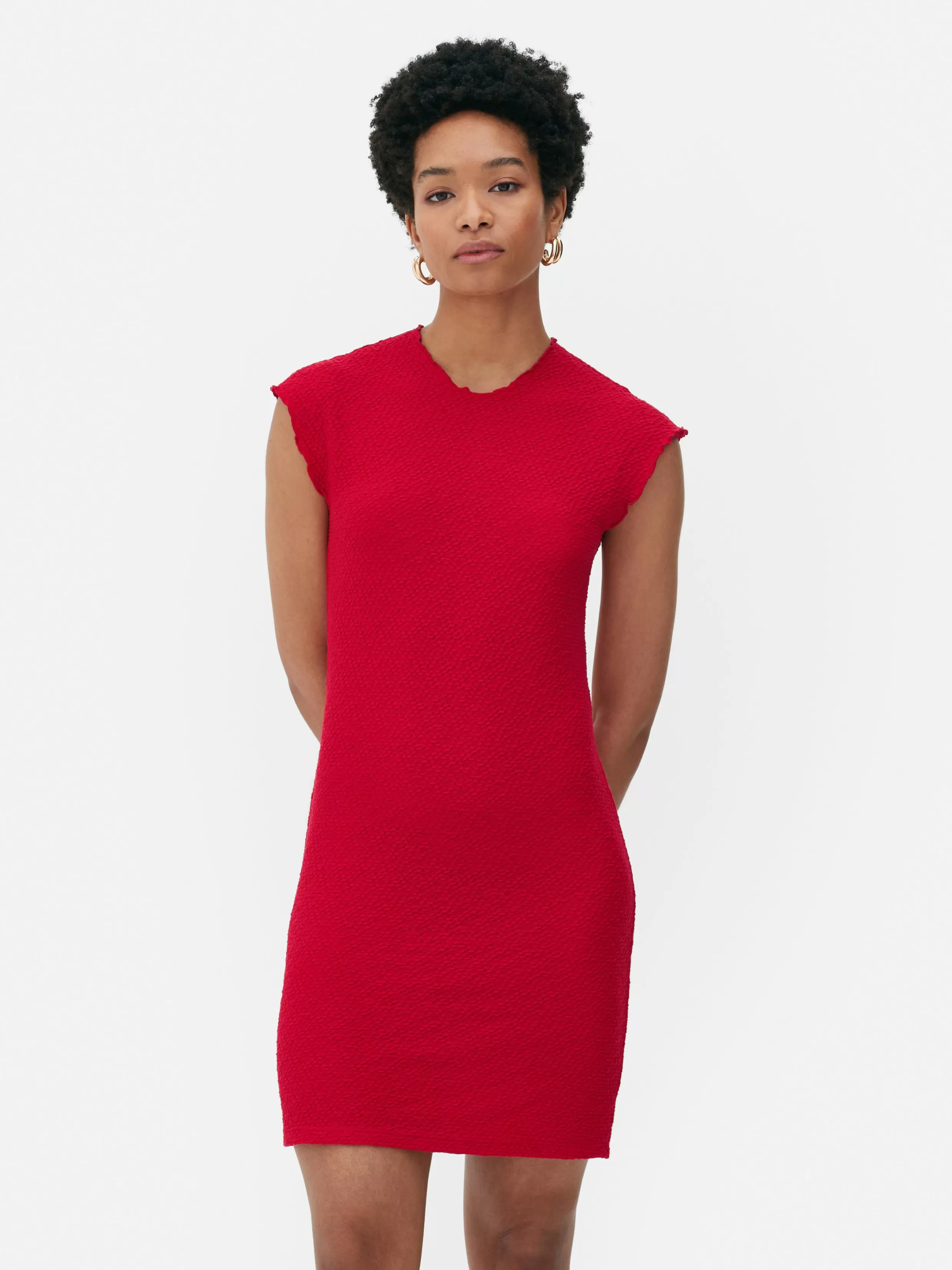 Primark Jurken^Mouwloze Bodycon-mini-jurk Met Textuur