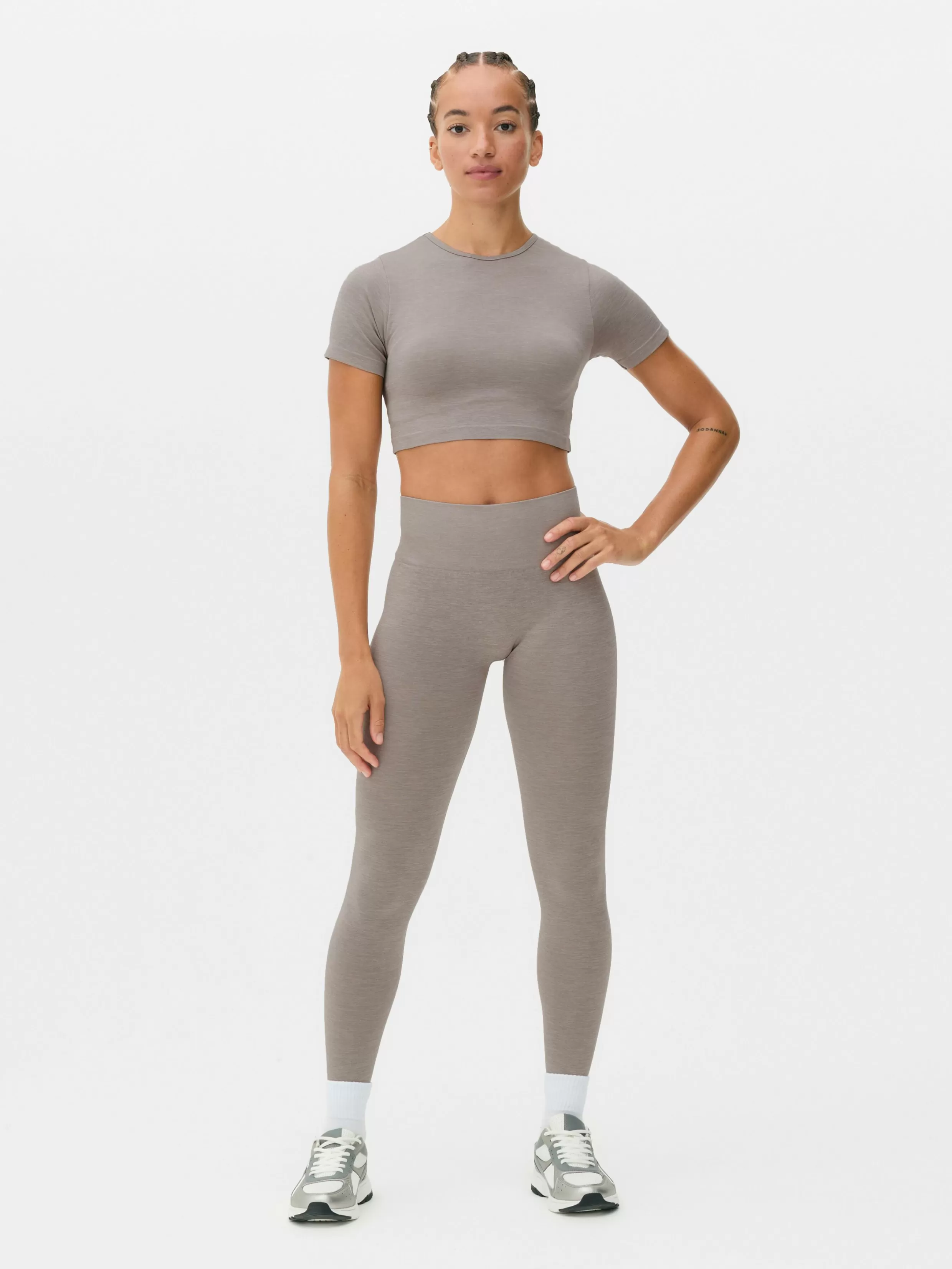 Primark Fitnesskleding En Activewear^Naadloos Gemêleerd Sportshirt