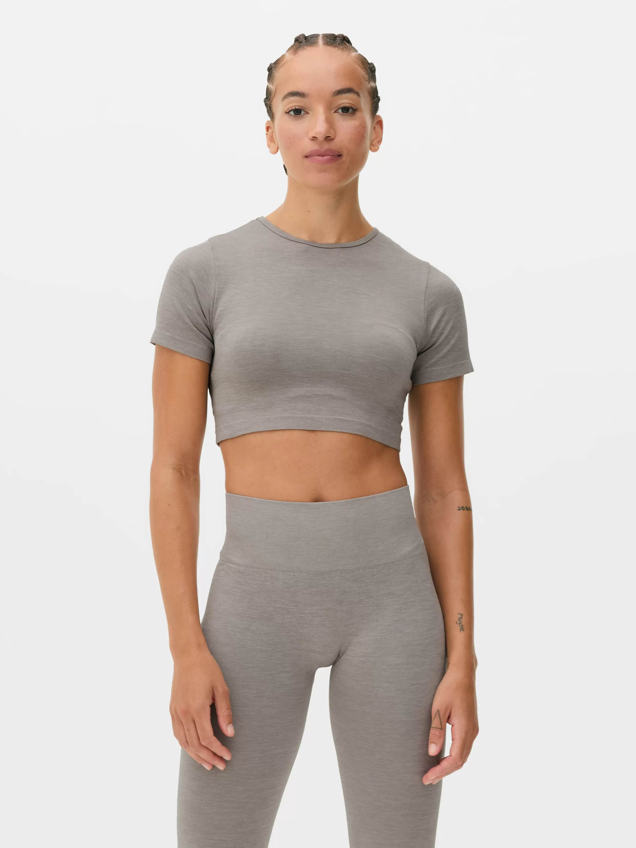 Primark Fitnesskleding En Activewear^Naadloos Gemêleerd Sportshirt