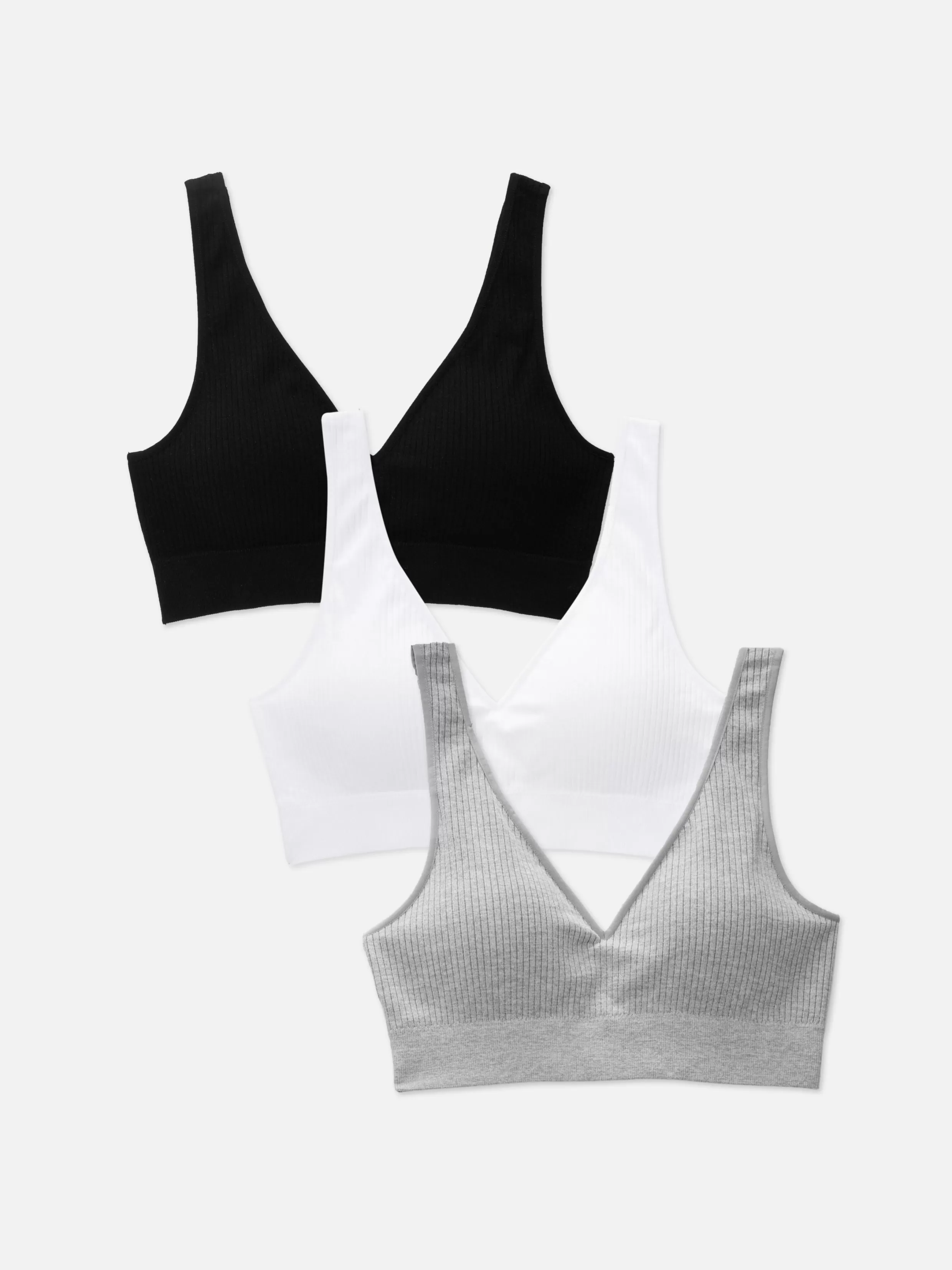 Primark Beha'S^Naadloze Bralette Met V-hals, Set Van 3