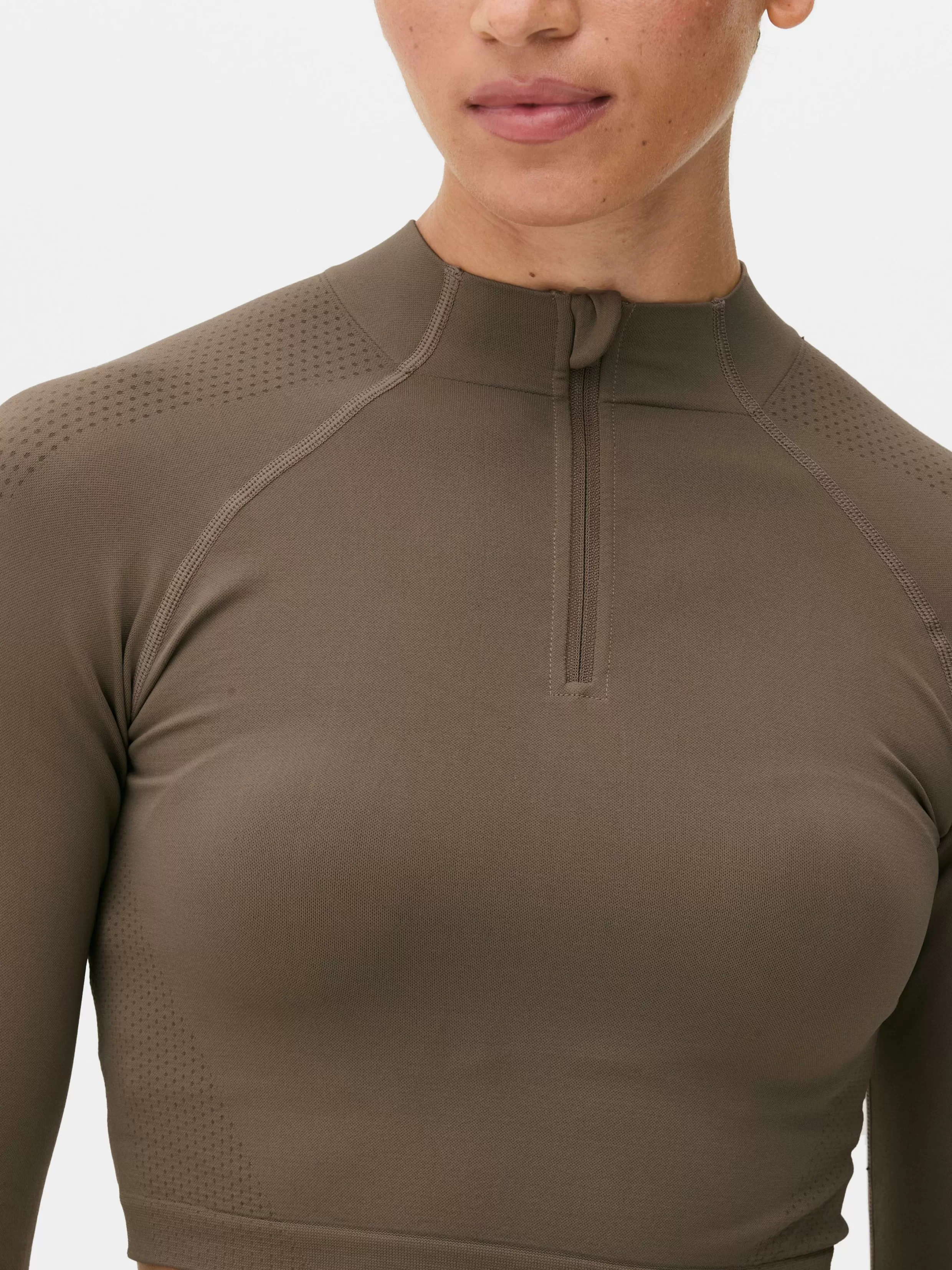 Primark Fitnesskleding En Activewear^Naadloze Corrigerende Sporttop Met Lange Mouwen
