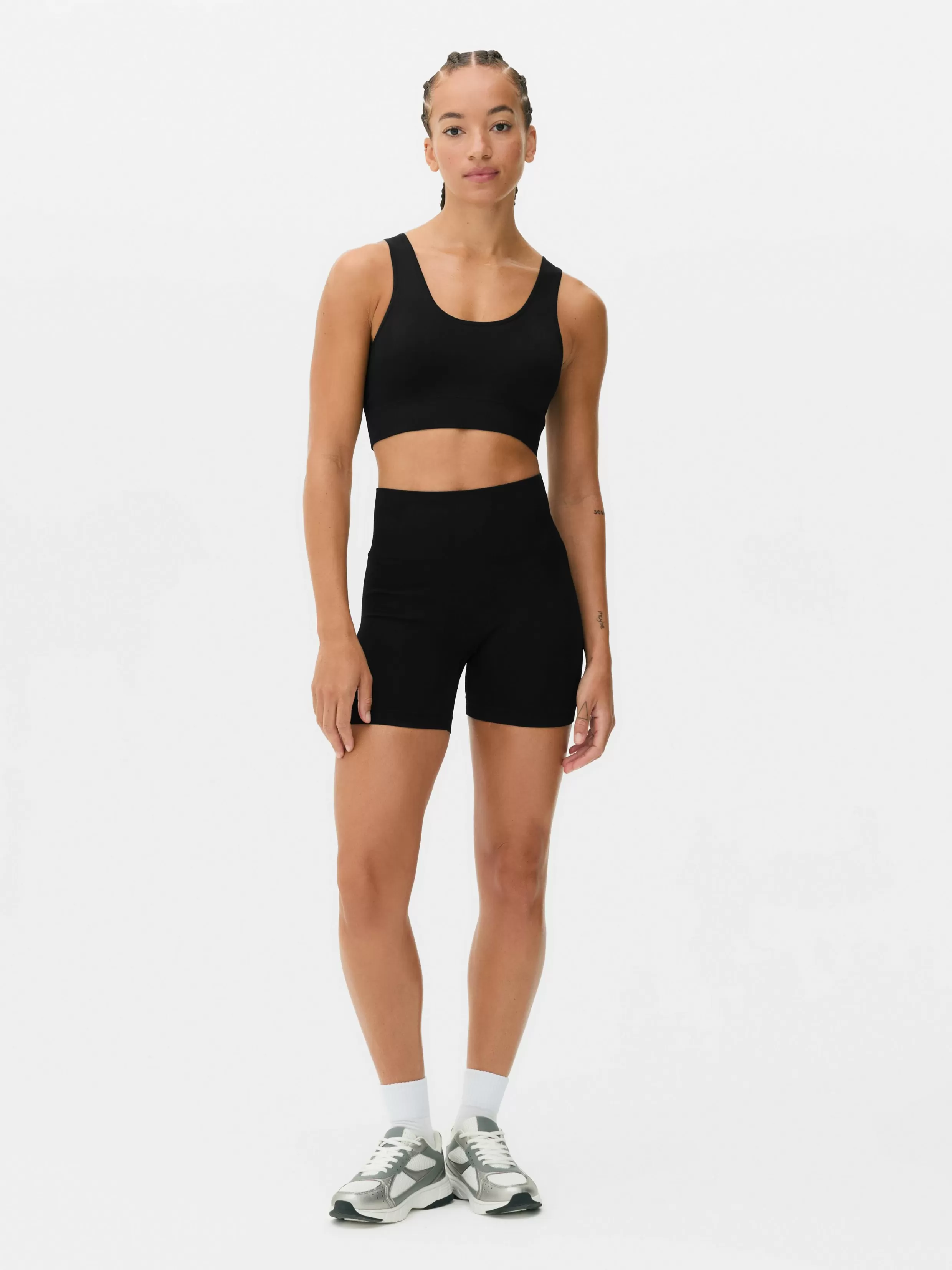 Primark Fitnesskleding En Activewear^Naadloze Korte Sportbroek Met Hoge Taille