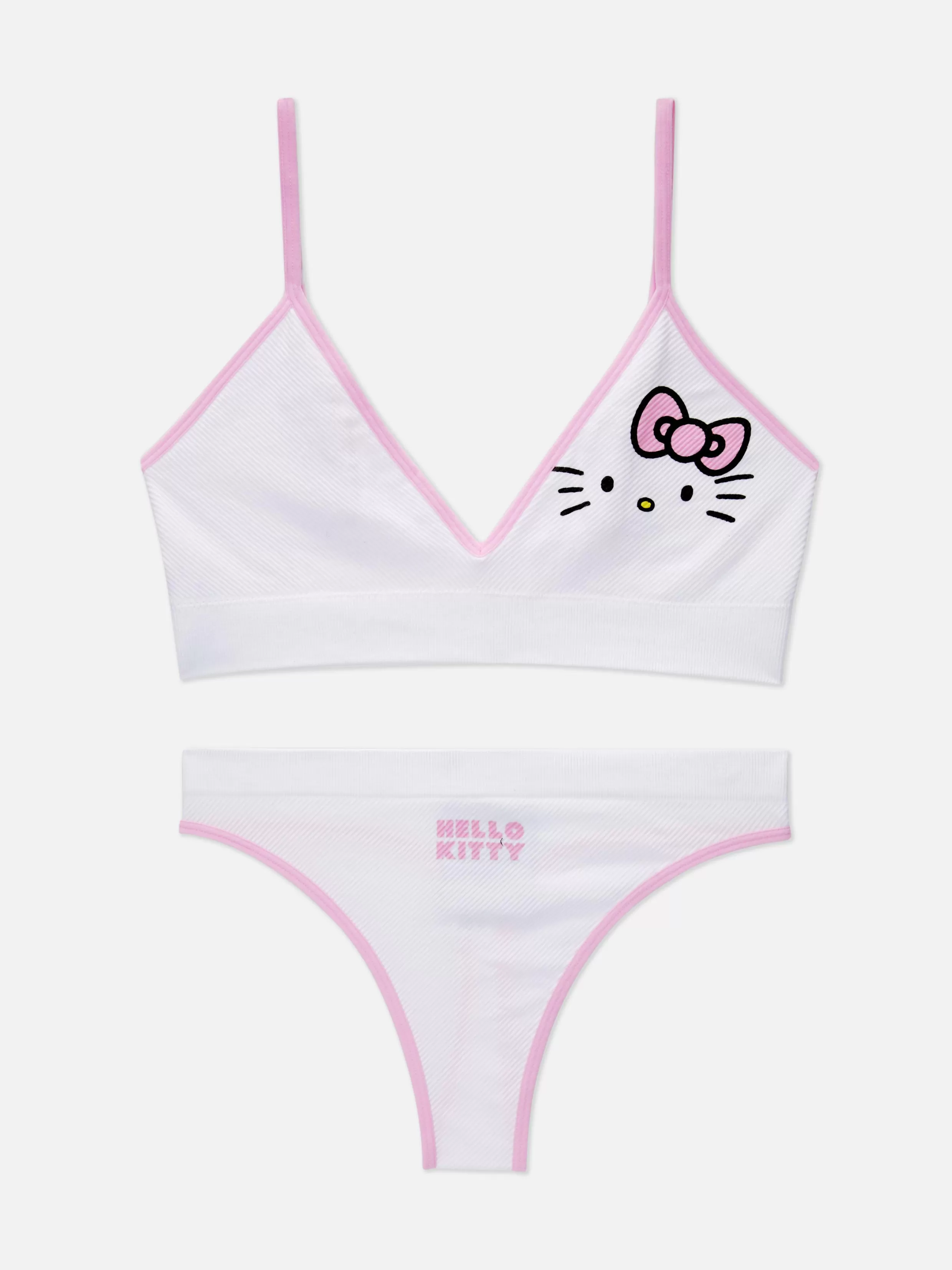 Primark Lingeriesets^Naadloze Triangelbralette En String Hello Kitty