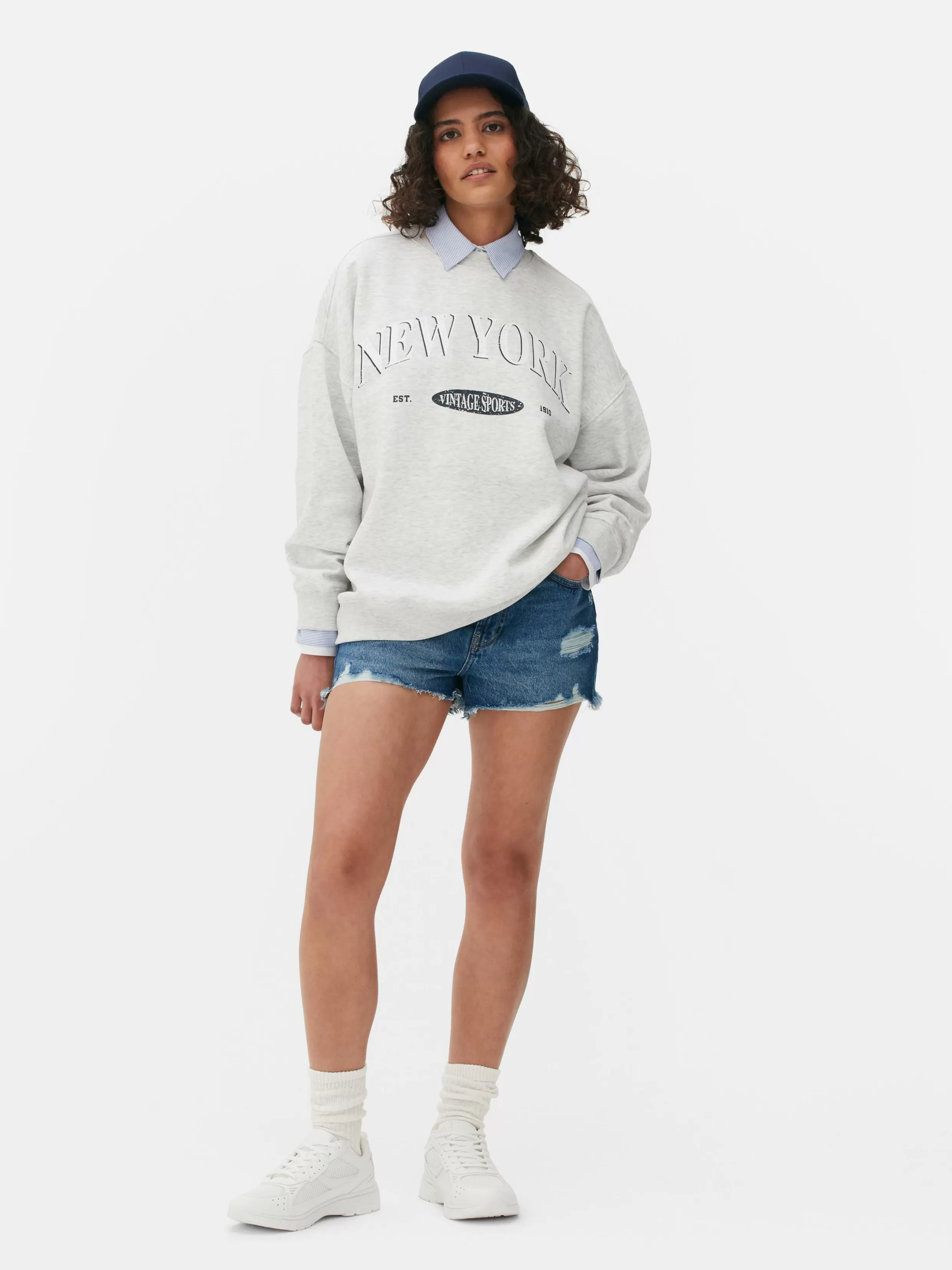 Primark Hoodies En Sweatshirts^Oversized Sweatshirt Met Print