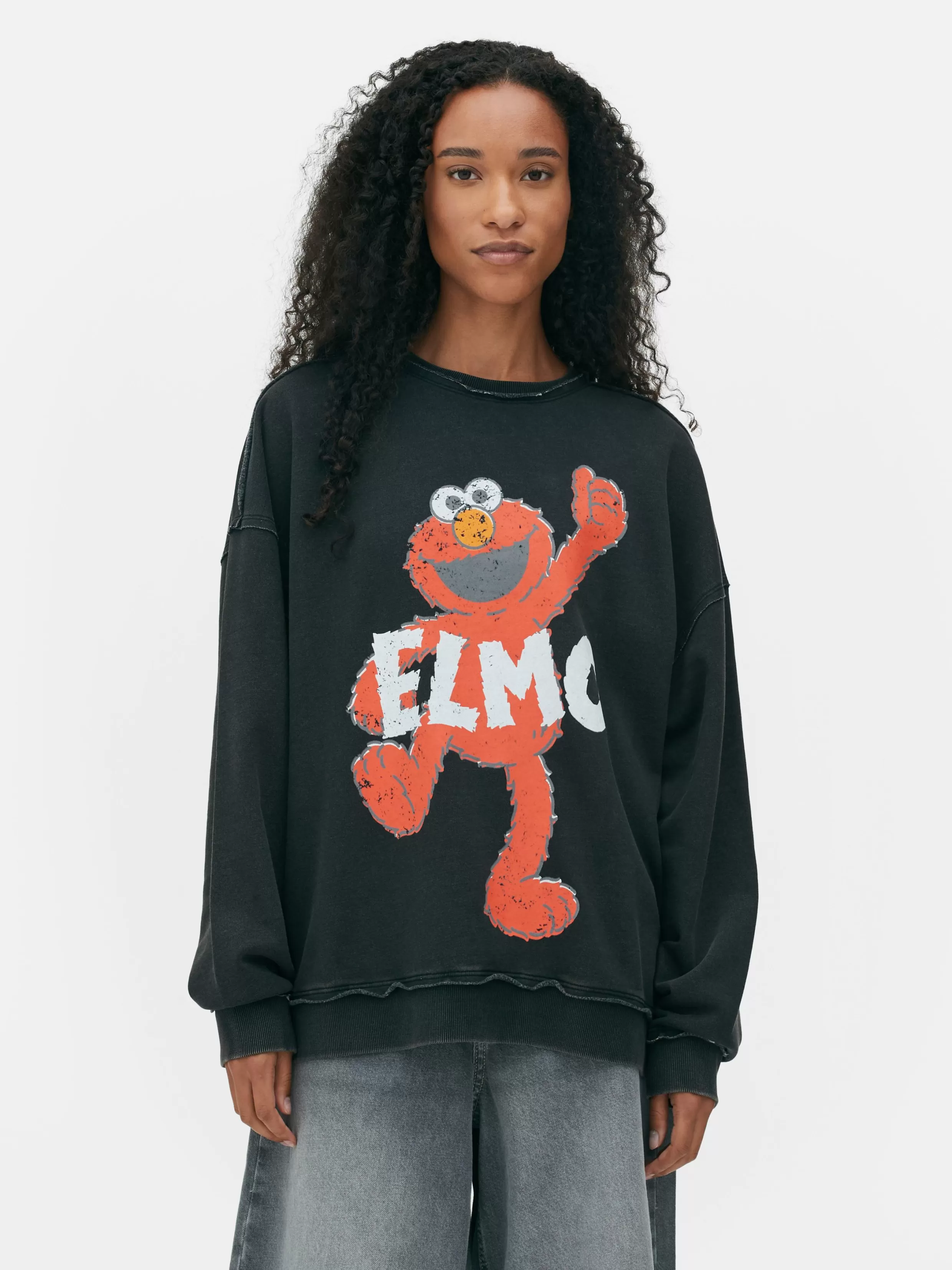 Primark Hoodies En Sweatshirts^Oversized Sweatshirt Met Sesamstraat-print