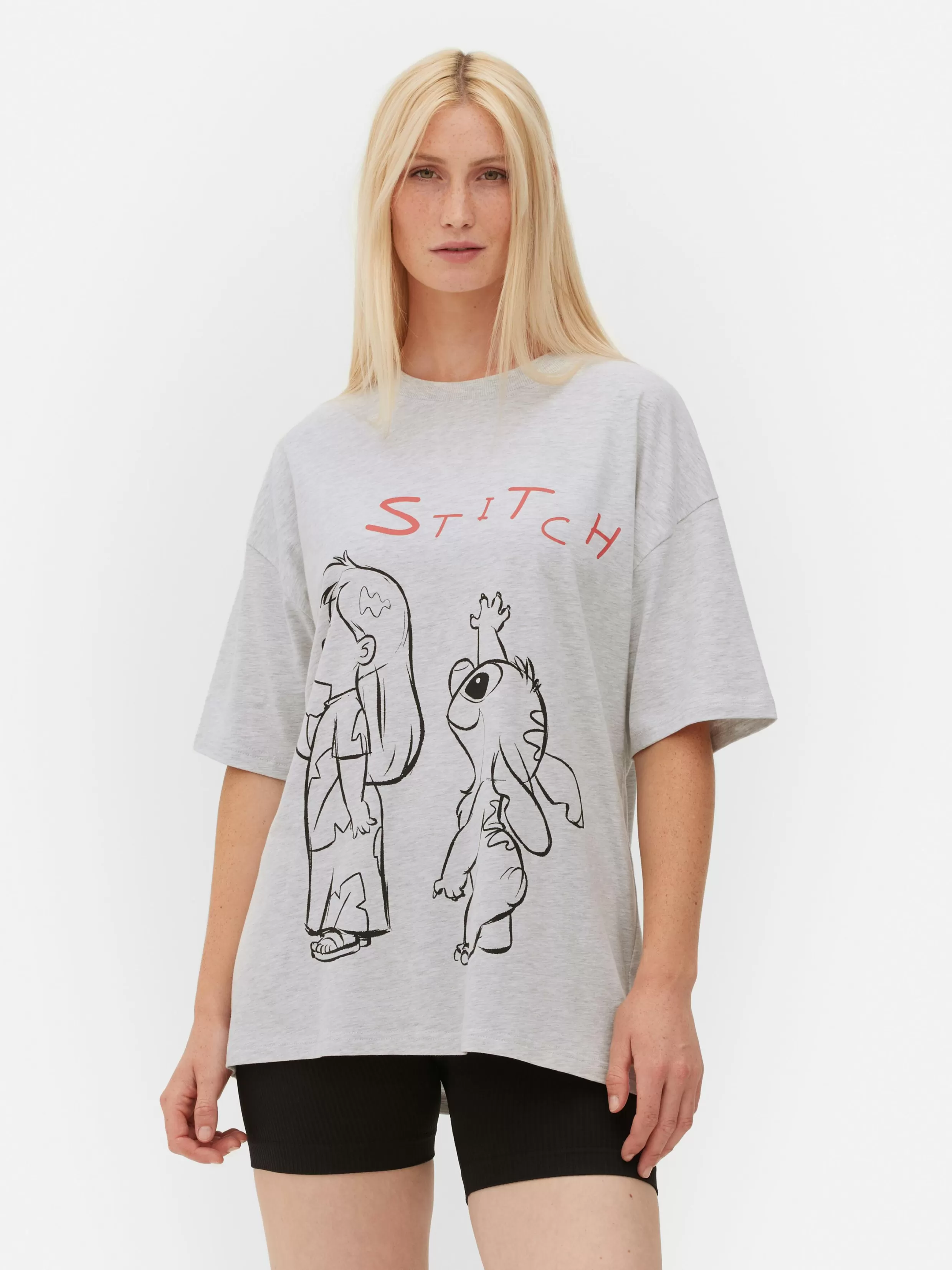 Primark Tops En T-Shirts^Oversized T-shirt Disney's Stitch