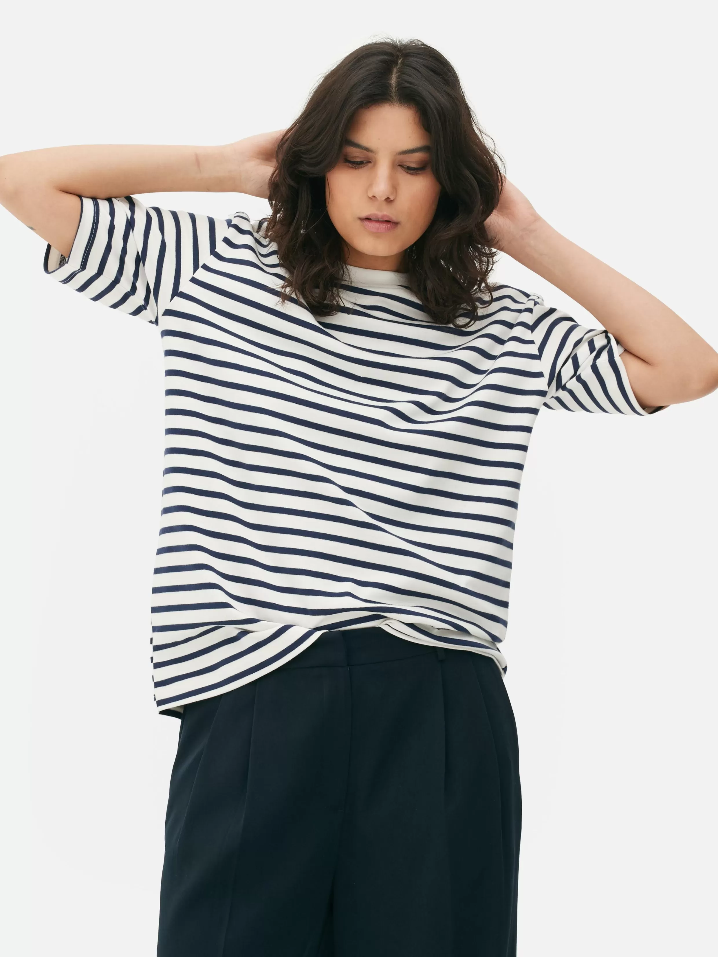 Primark Tops En T-Shirts^Oversized T-shirt Met Korte Mouwen