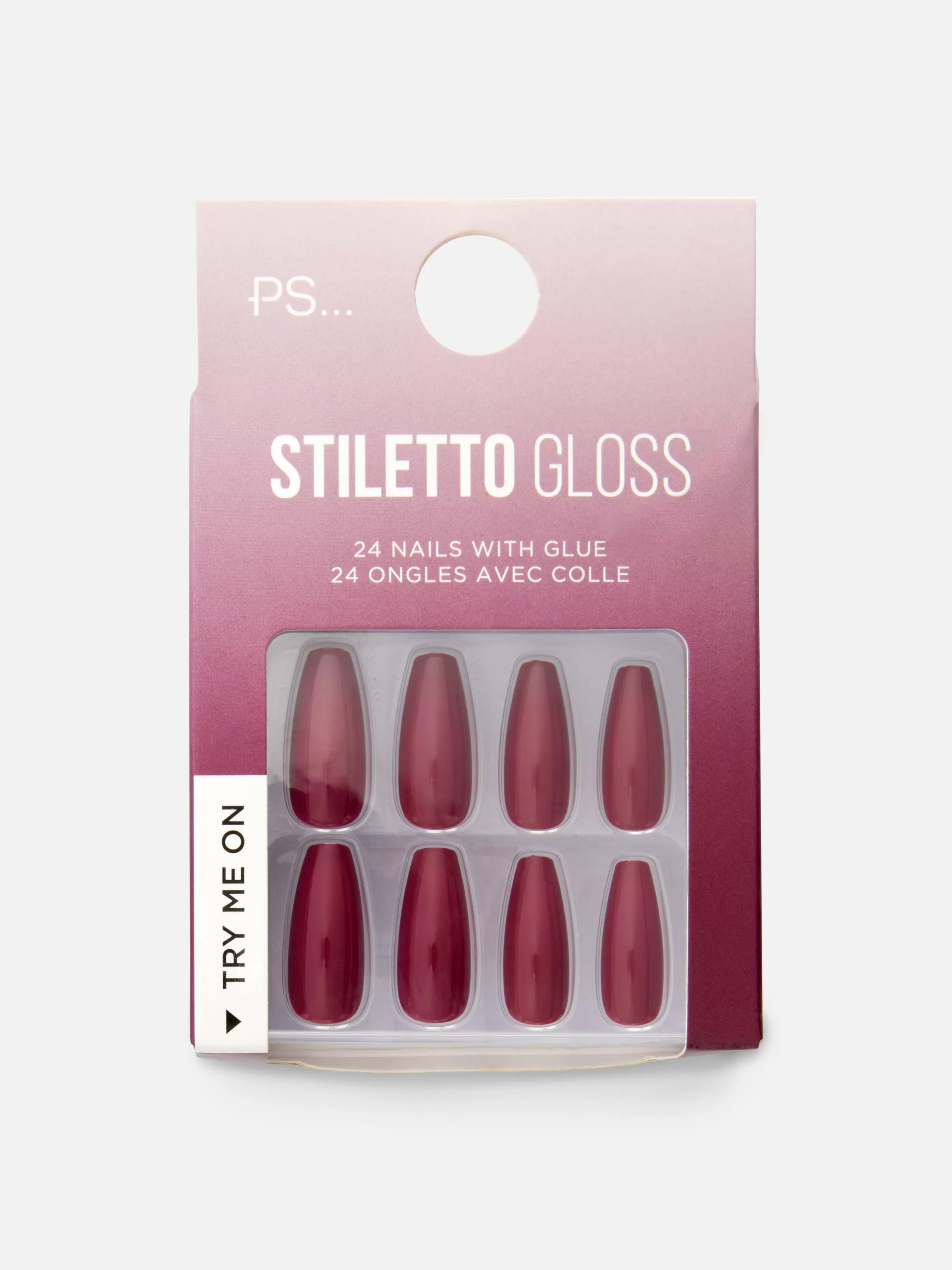 Primark Kunstnagels^PS... Glanzende Spitse Kunstnagels Stiletto