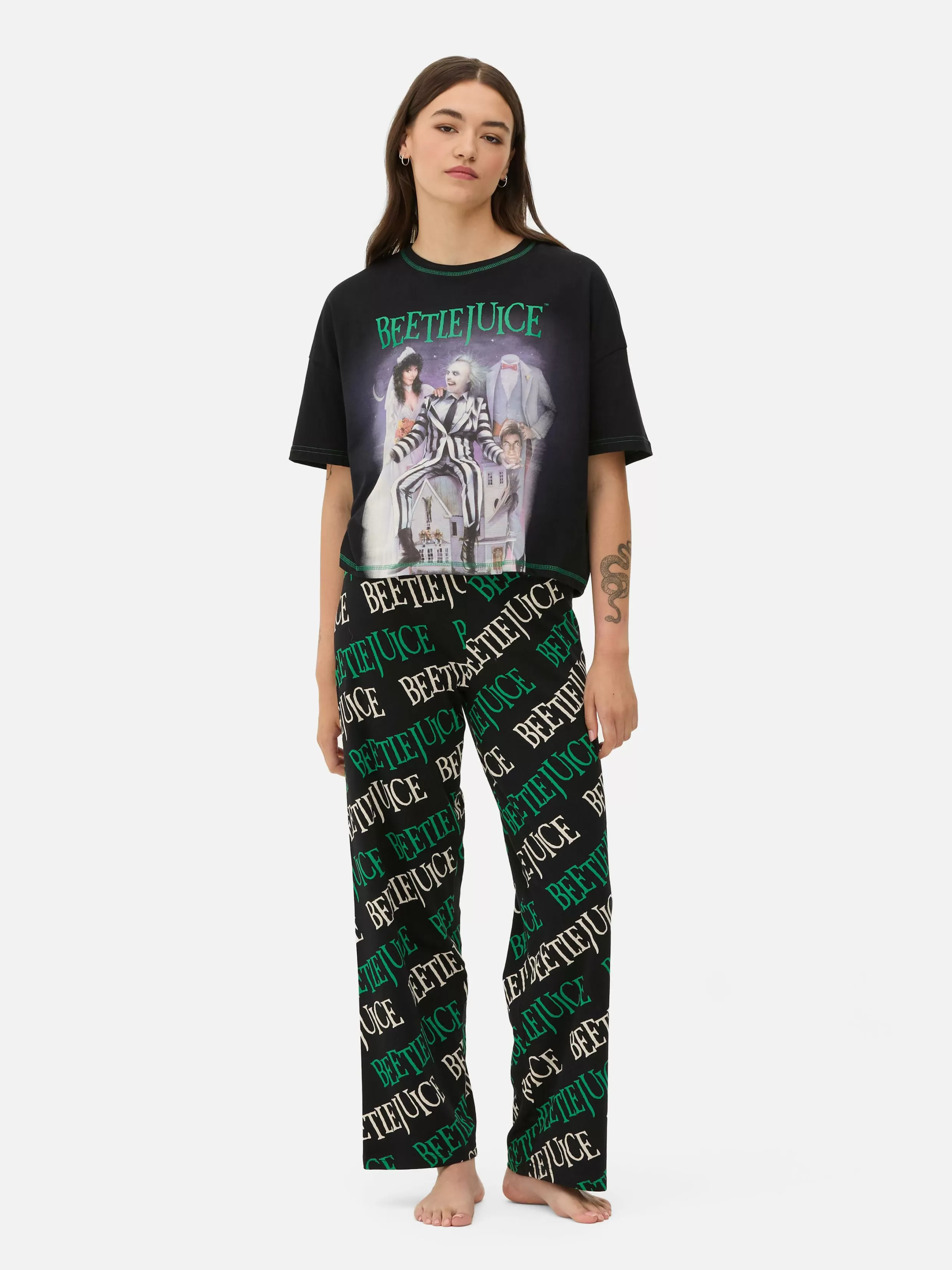 Primark Pyjamasets^Pyjama Met Logoprint Beetlejuice