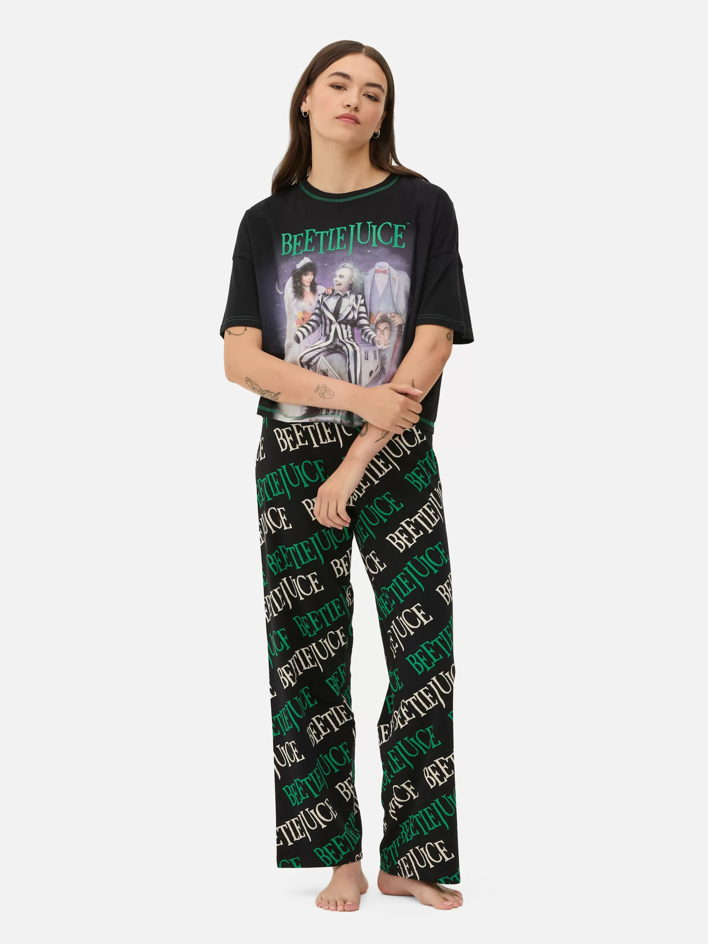 Primark Pyjamasets^Pyjama Met Logoprint Beetlejuice