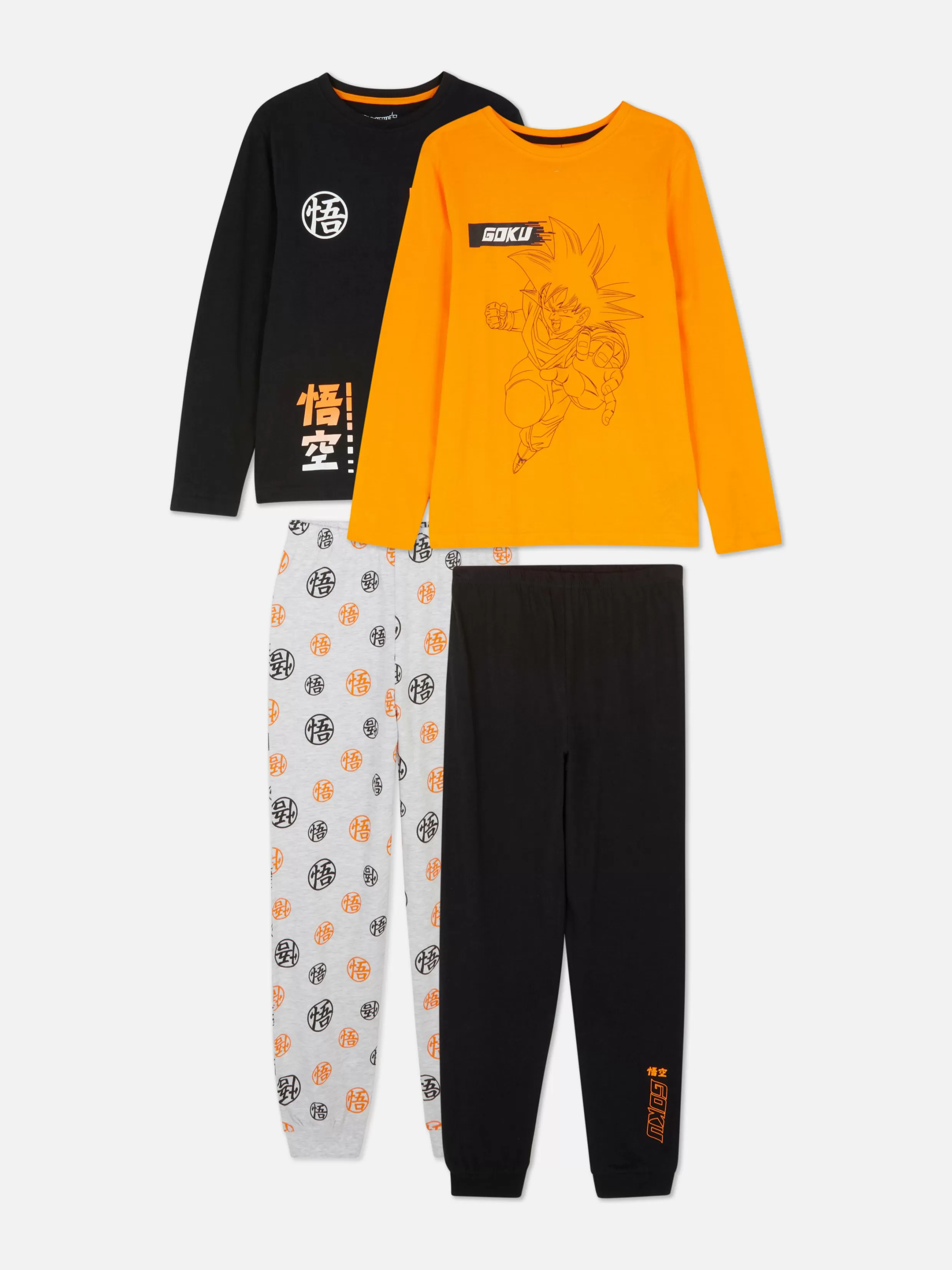 Primark Pyjama'S En Nachtkleding^Pyjama's Met Lange Mouwen Dragon Ball Z, Set Van 2