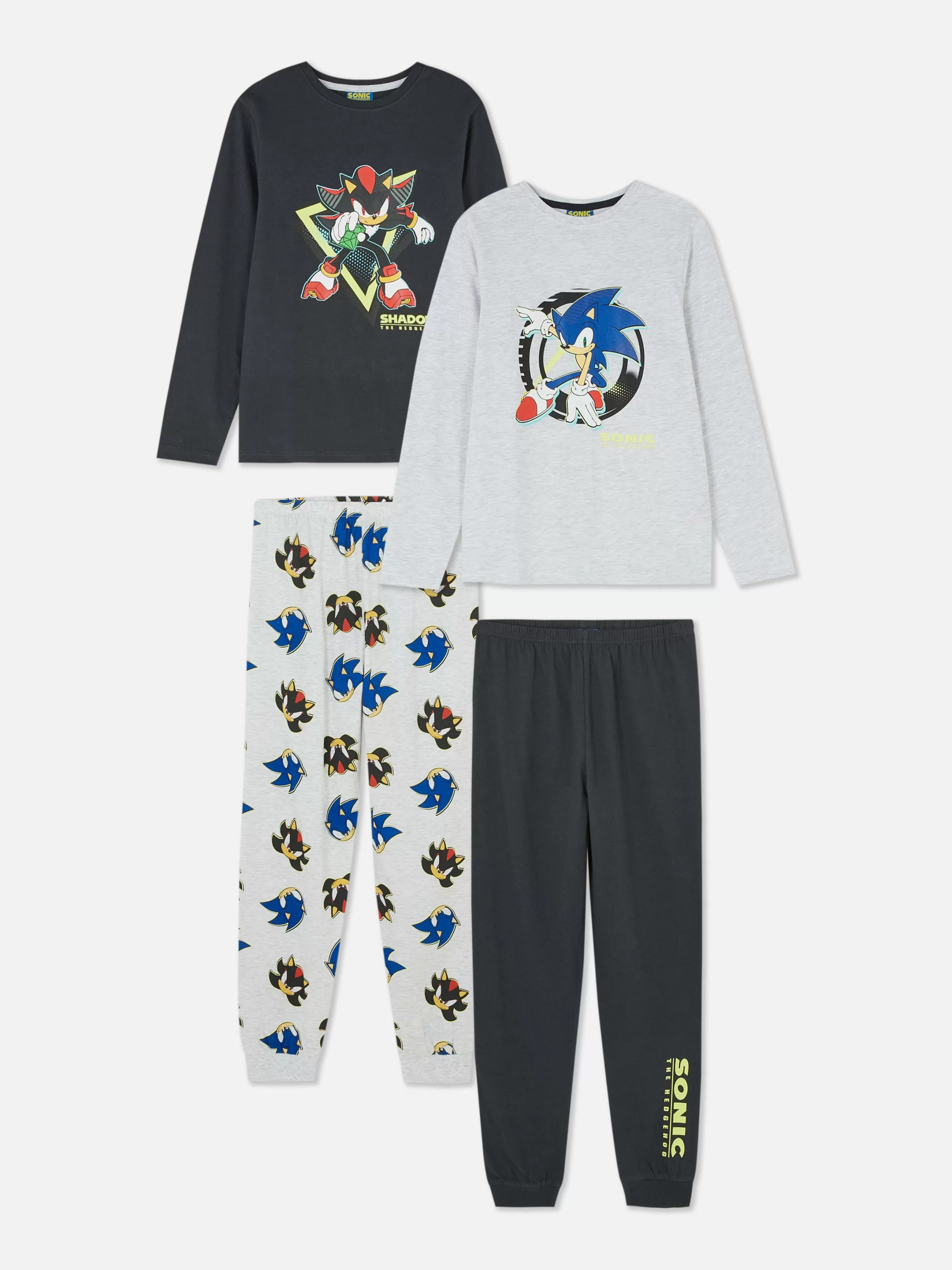 Primark Pyjama'S En Nachtkleding^Pyjama's Sonic The Hedgehog En Shadow, Set Van 2