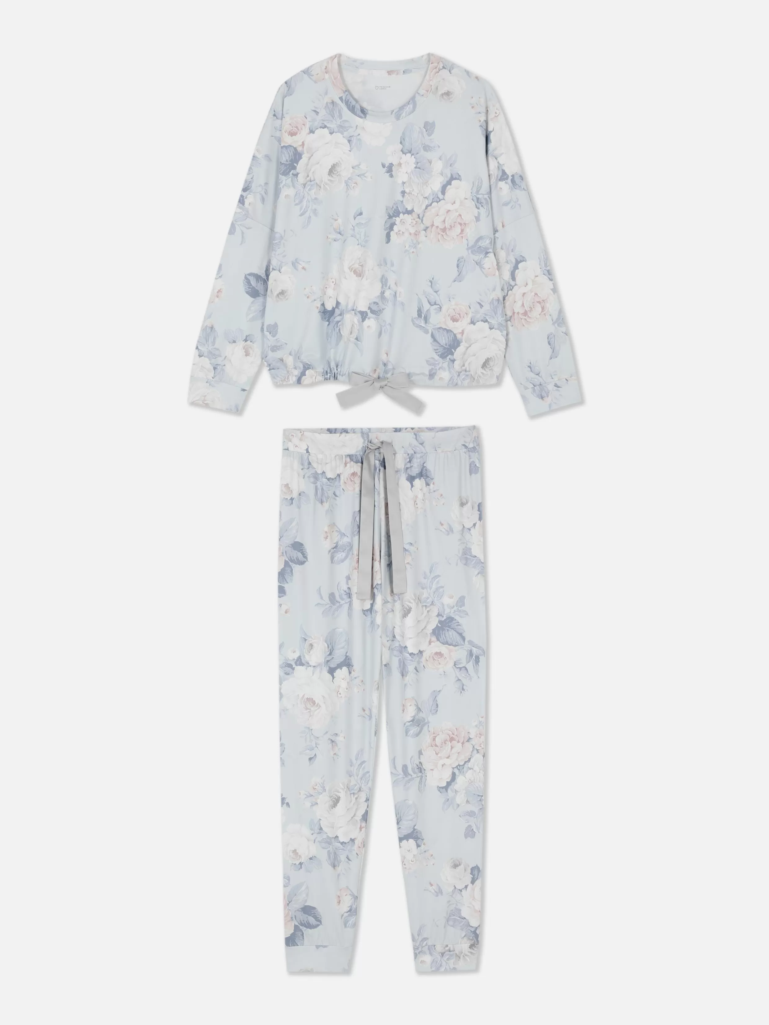 Primark Pyjamasets^Pyjamaset Met Strikdetail En Lange Mouwen