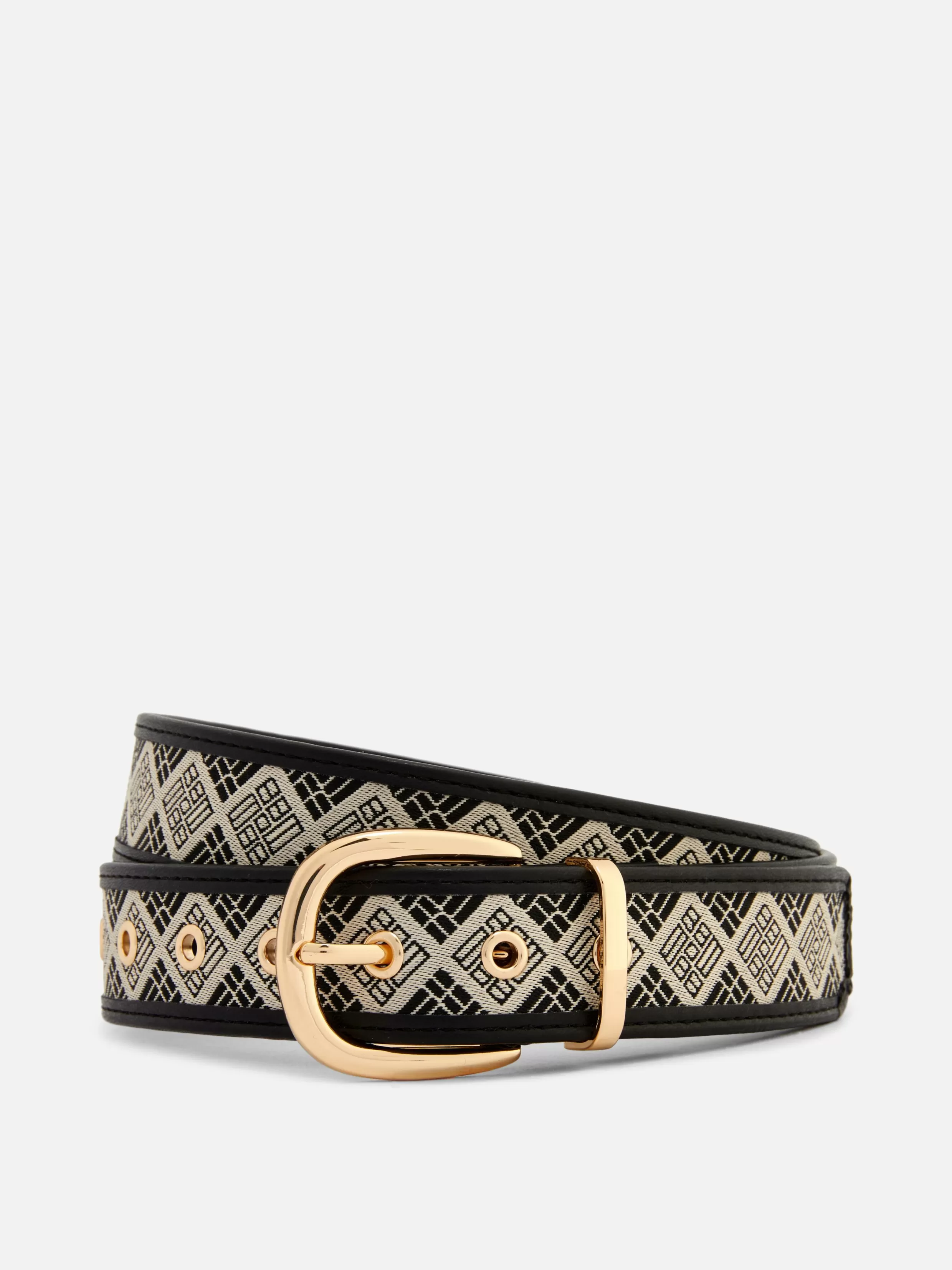 Primark Riemen^Riem Met Gebogen Gesp En Monogramprint