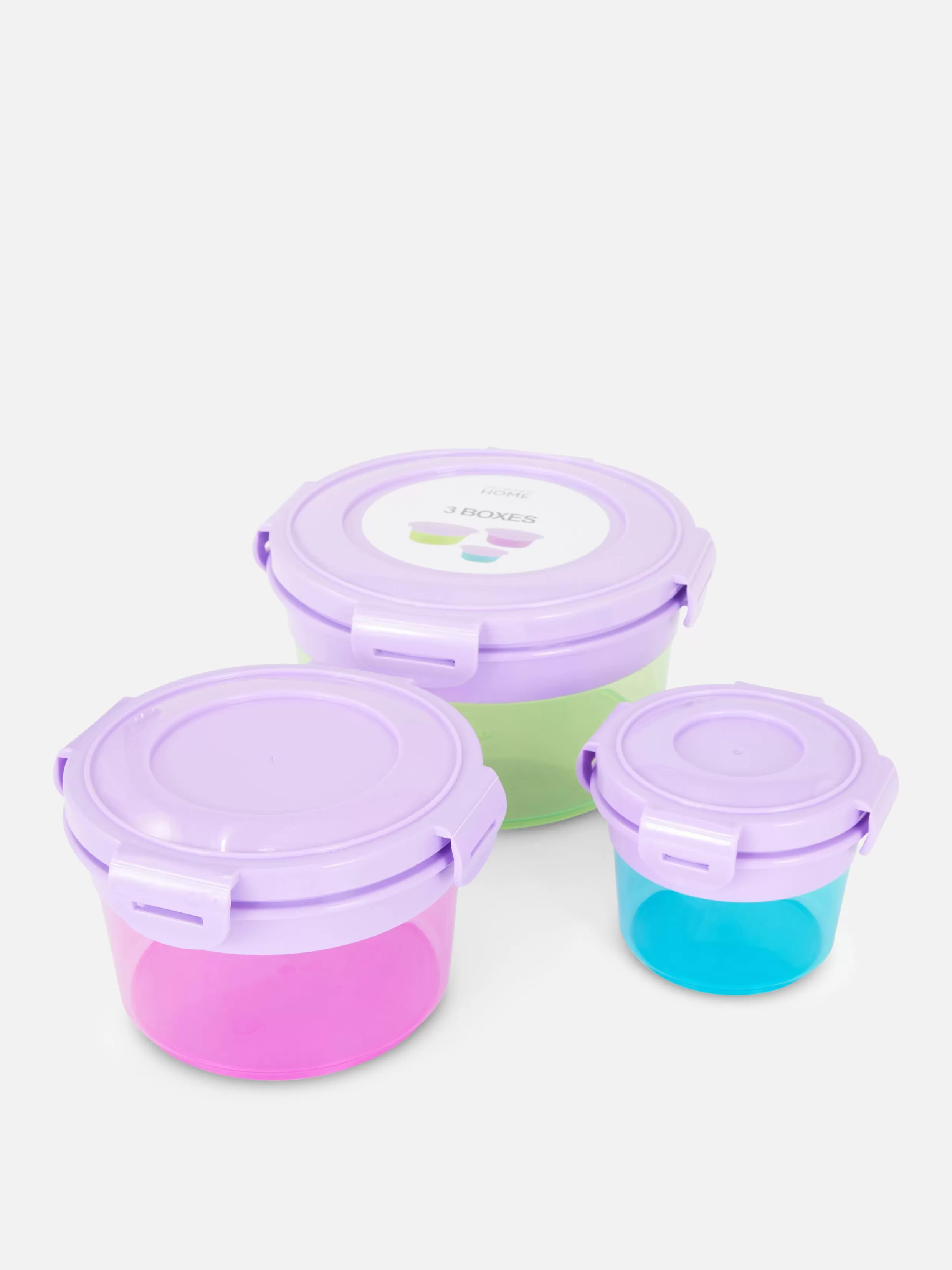 Primark Kook- En Bakgerei^Ronde Snackdoosjes, Set Van 3