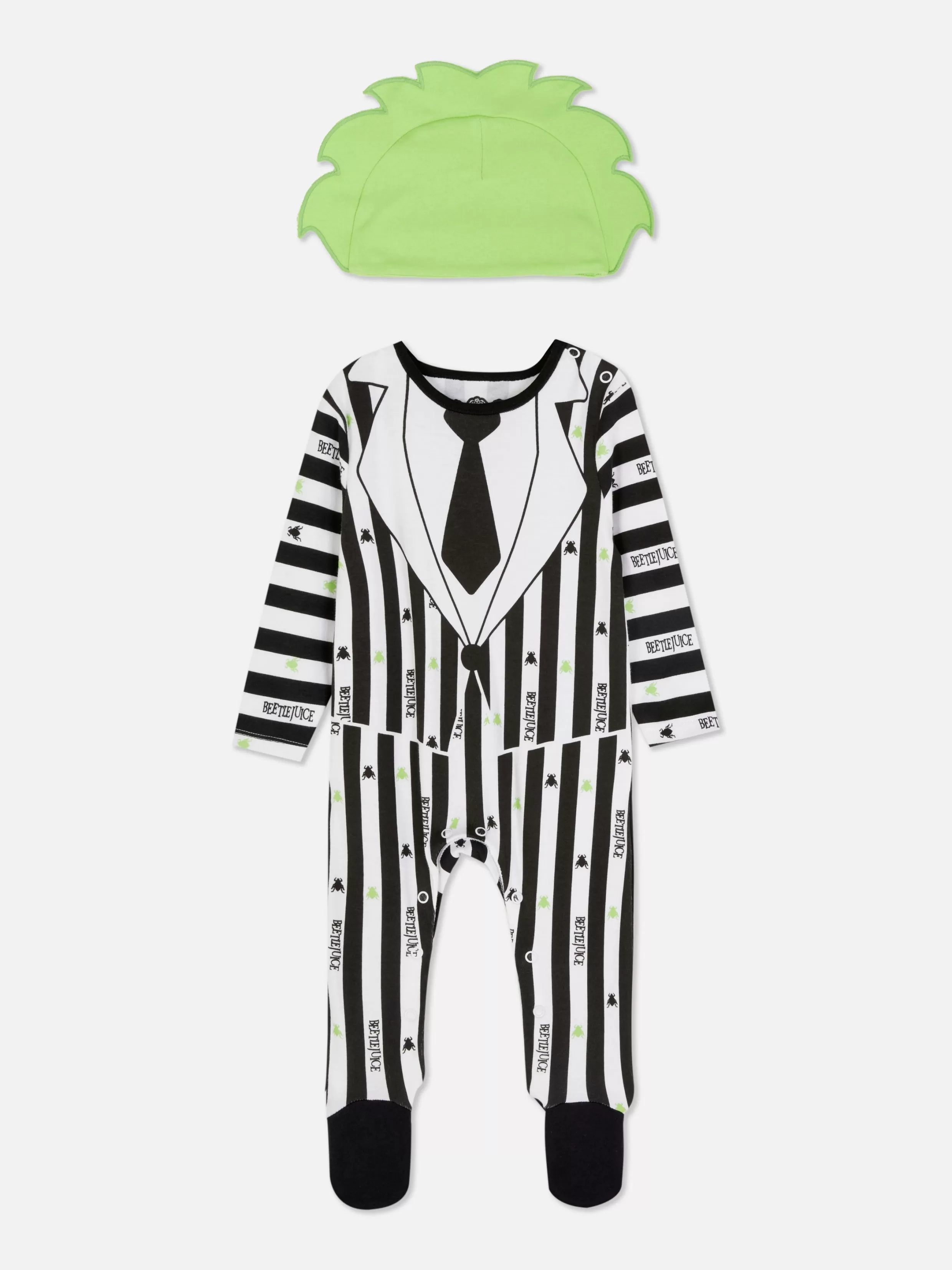 Primark Onesies^Set Met Body En Hoedje Beetlejuice