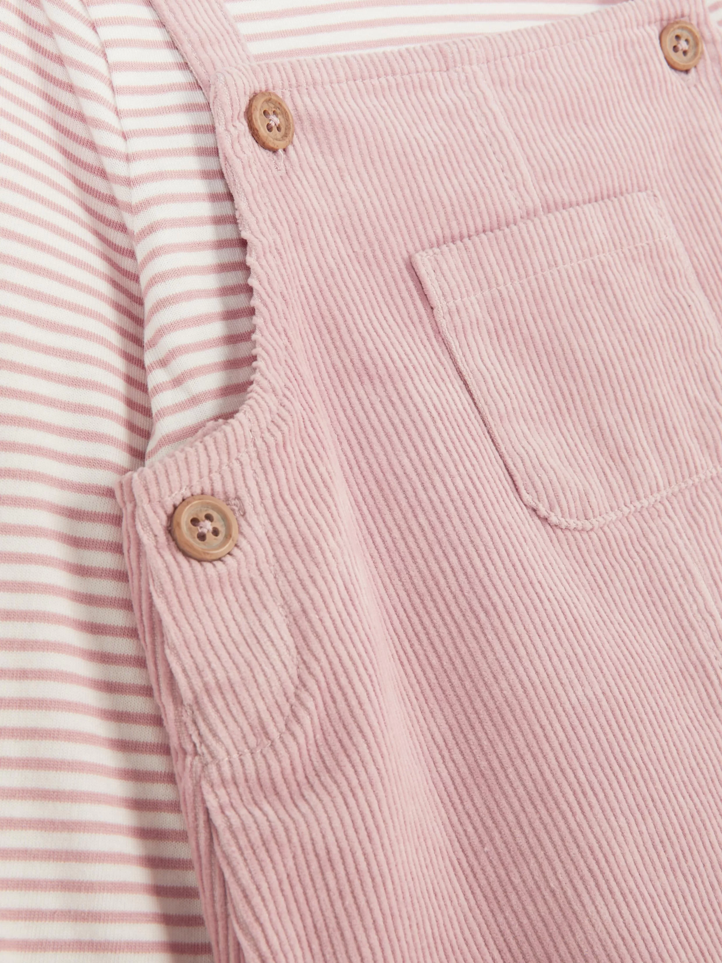 Primark Sets En Outfits^Set Van Gestreept T-shirt En Corduroy Overgooier