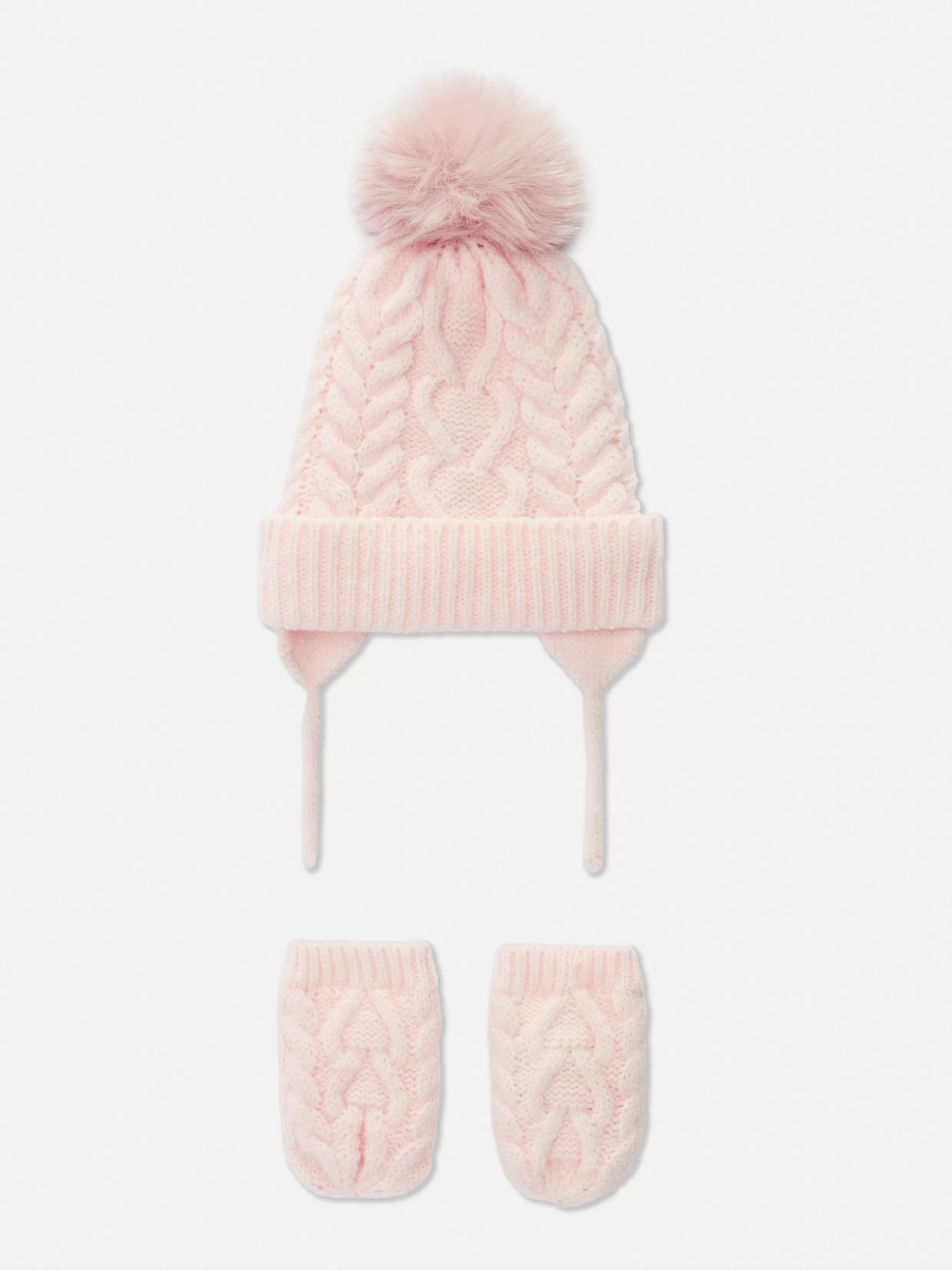 Primark Mutsen En Wanten^Set Van Kabelgebreide Beanie En Wanten