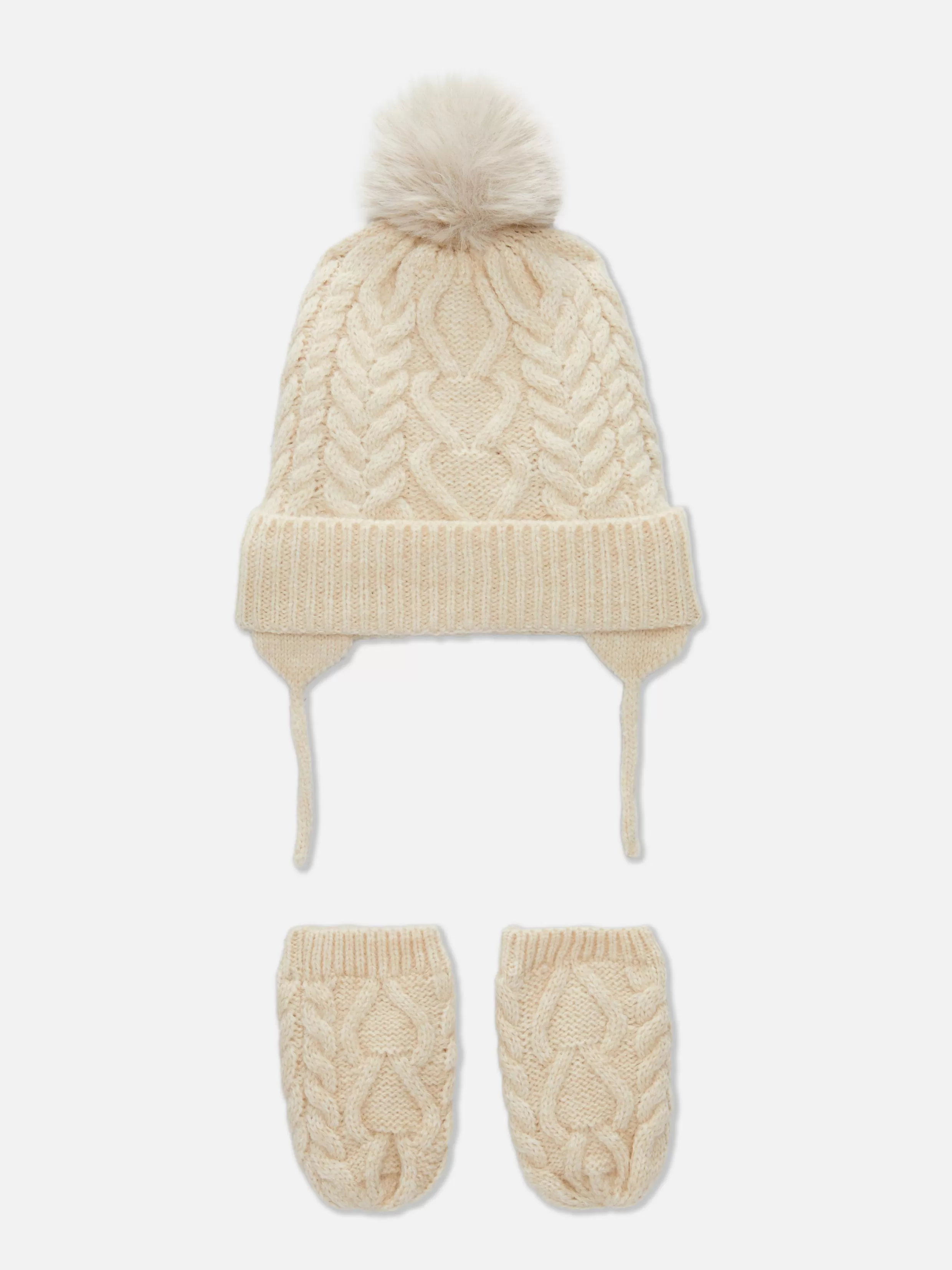 Primark Mutsen En Wanten^Set Van Kabelgebreide Beanie En Wanten