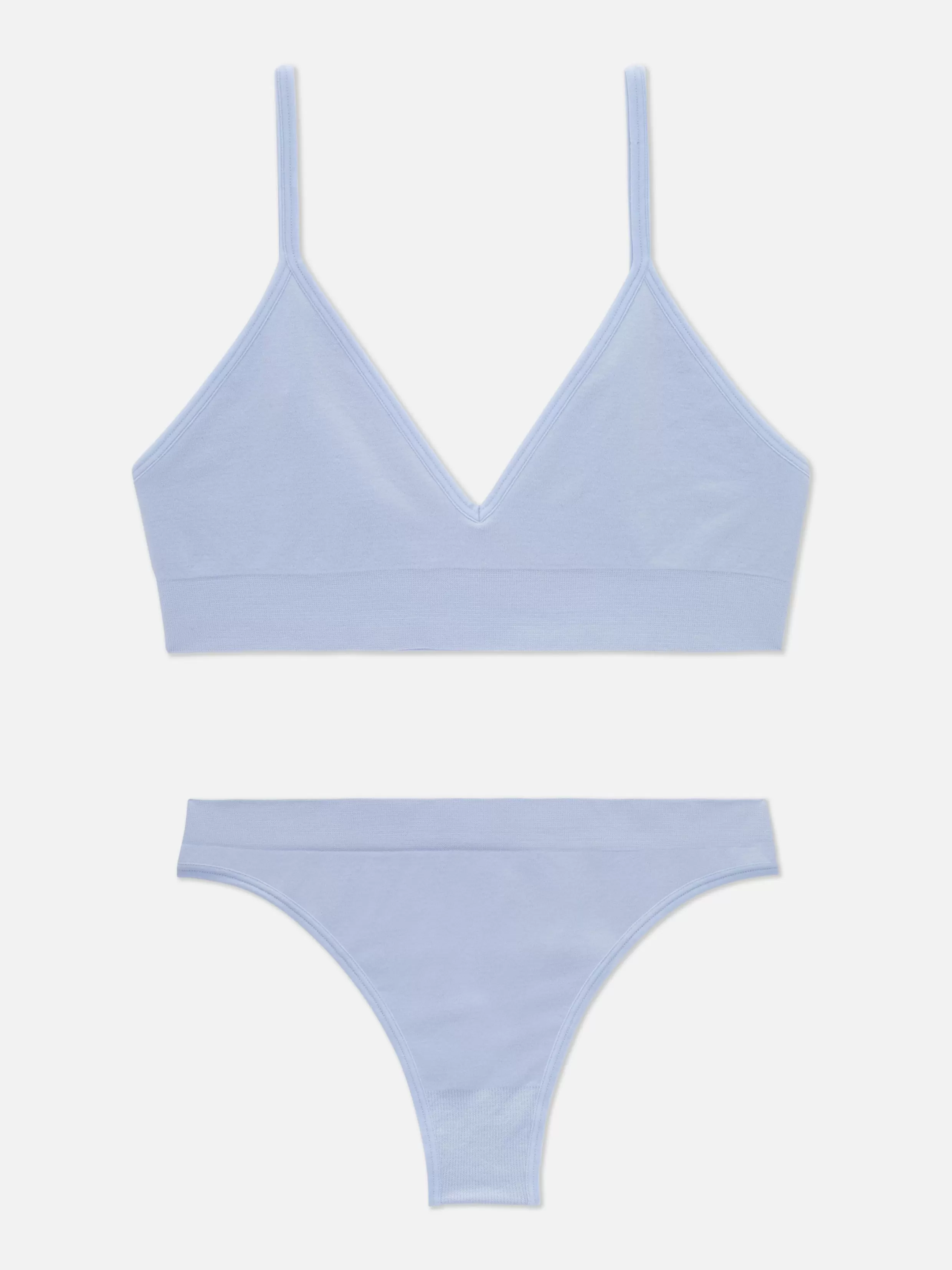 Primark Lingeriesets^Set Van Naadloze Triangelbralette En String