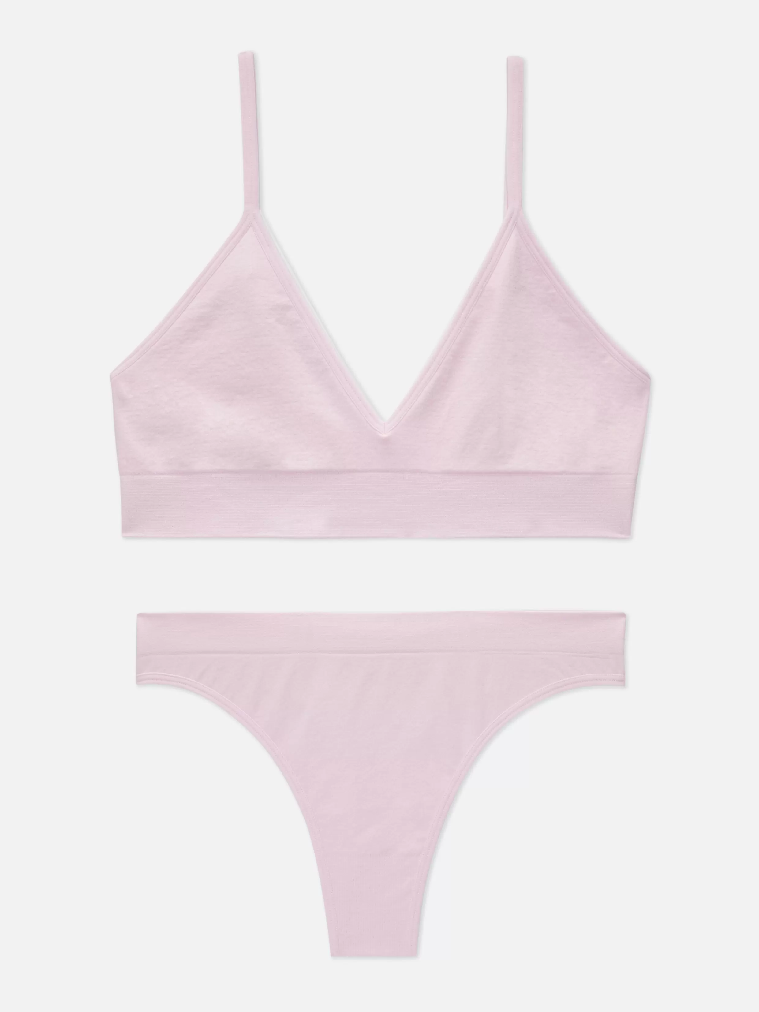 Primark Lingeriesets^Set Van Naadloze Triangelbralette En String