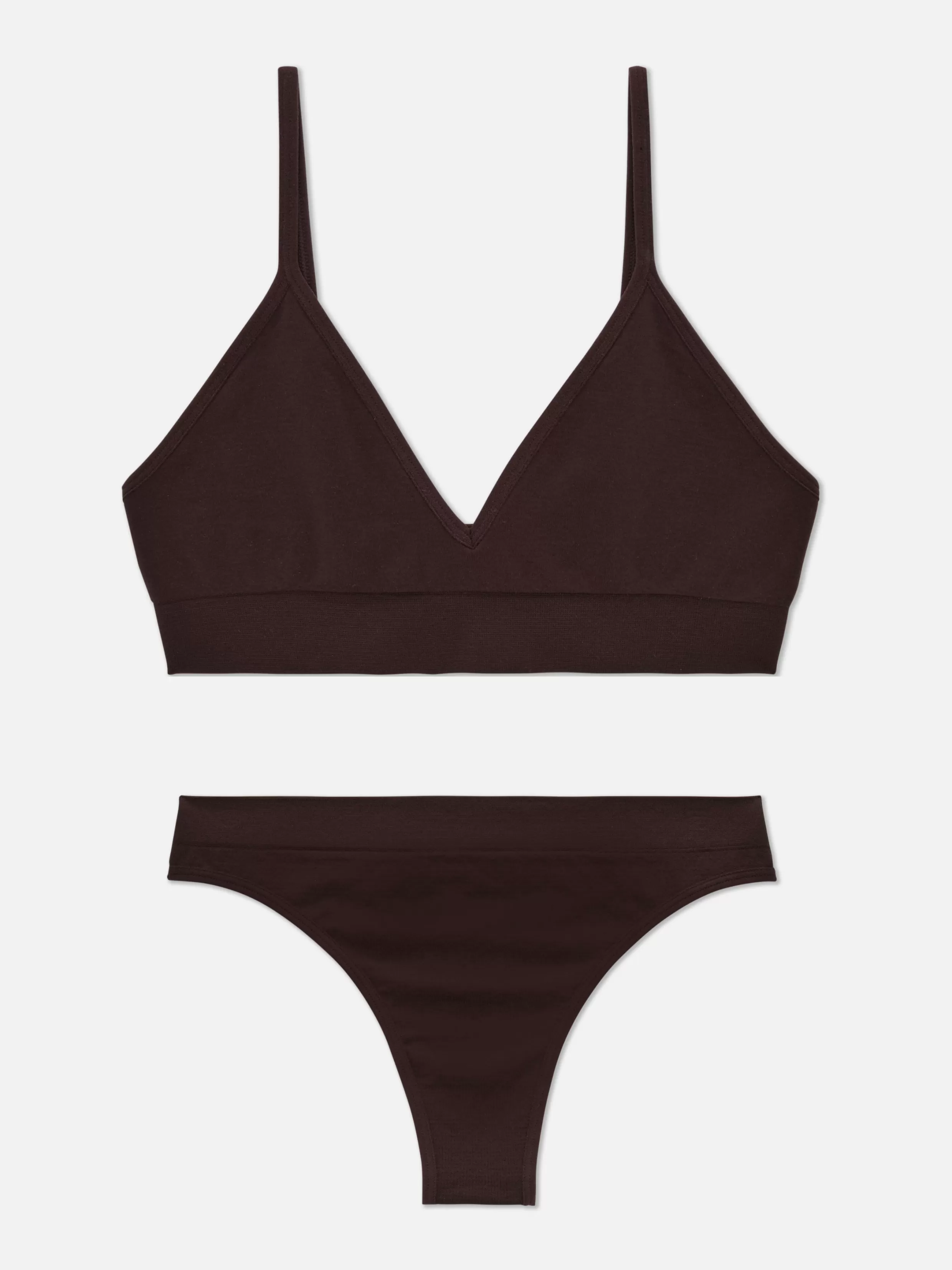 Primark Lingeriesets^Set Van Naadloze Triangelbralette En String