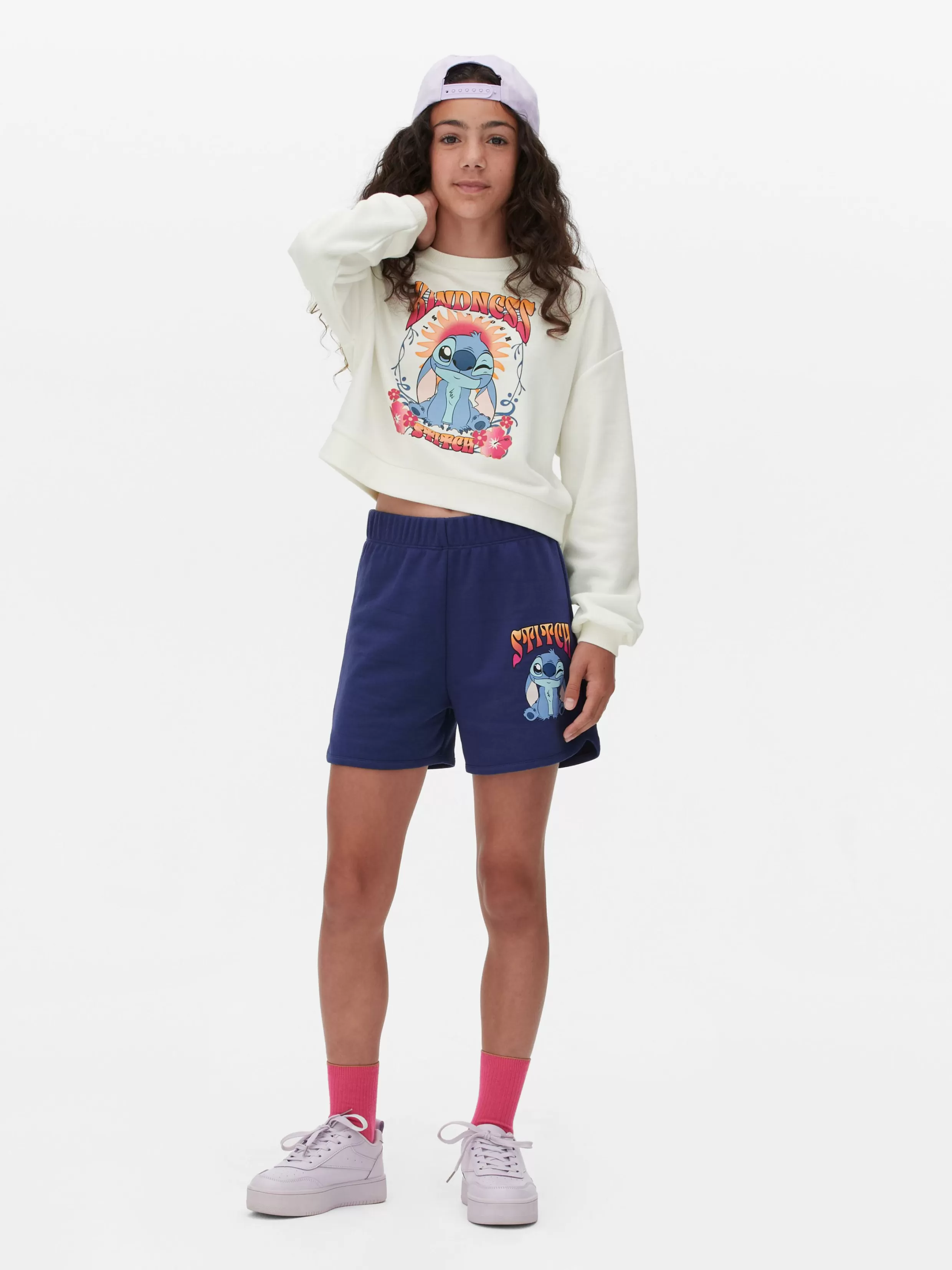 Primark Hoodies En Sweatshirts | Sets En Outfits^Set Van Sweatshirt En Korte Broek Disney's Stitch