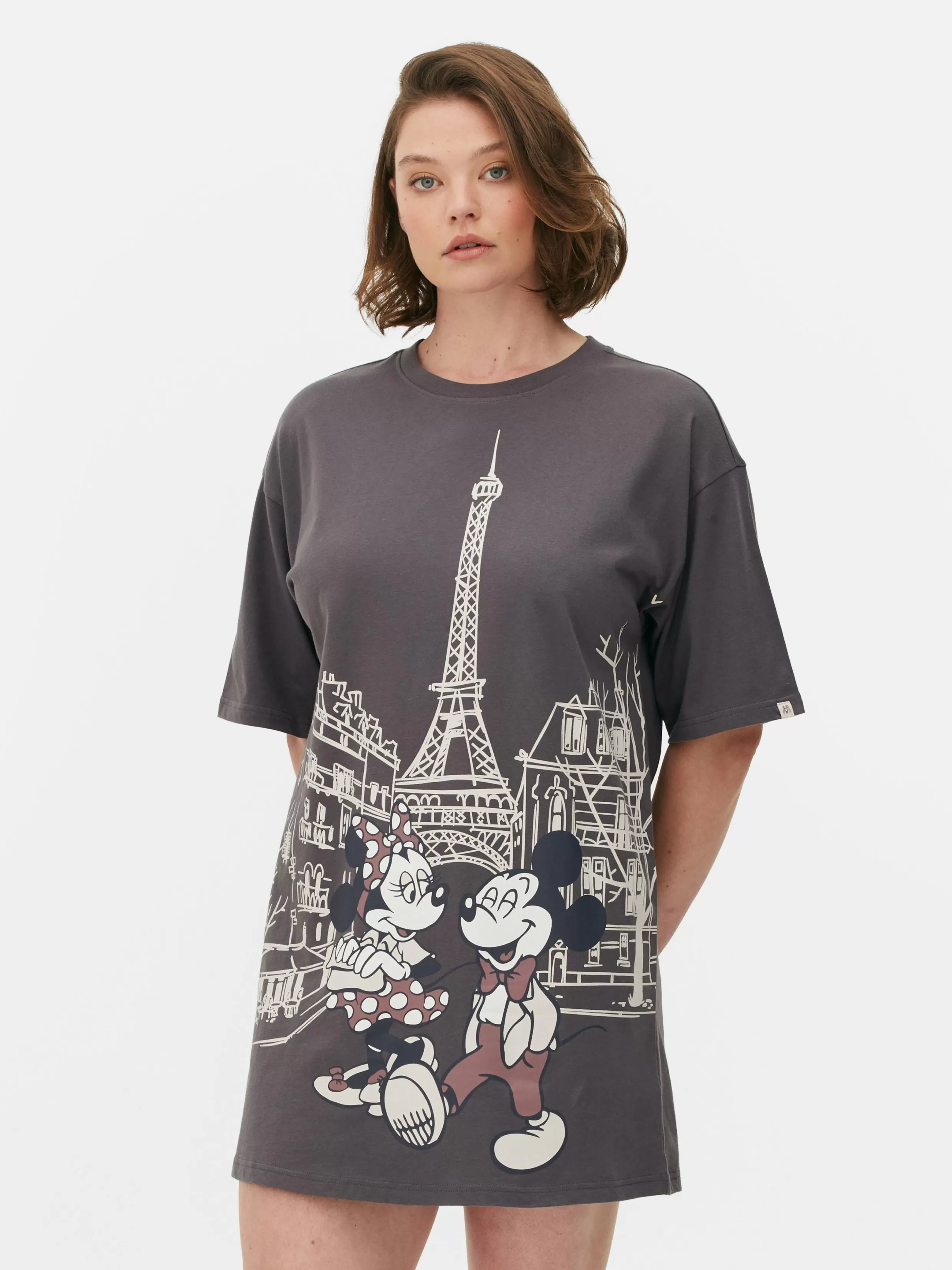 Primark Nachthemden En -Japonnen^Slaapshirt Disney's Mickey Mouse En Minnie Mouse Paris