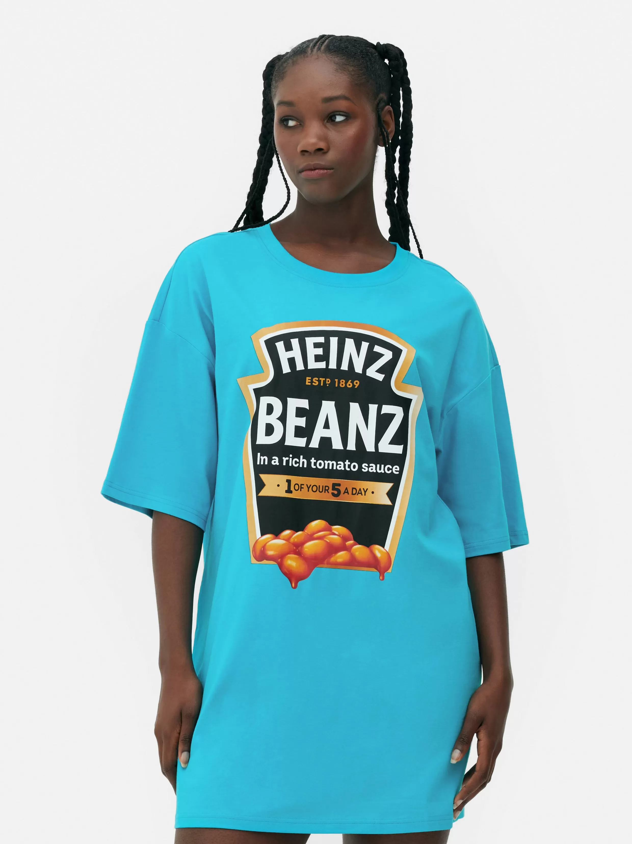 Primark Nachthemden En -Japonnen^Slaapshirt Met Heinz Beanz-print